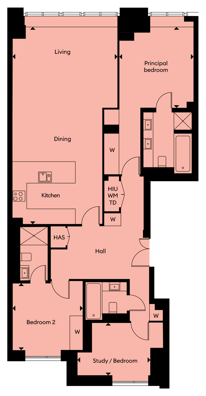 1, Waverly Square, Chelsea floorplan