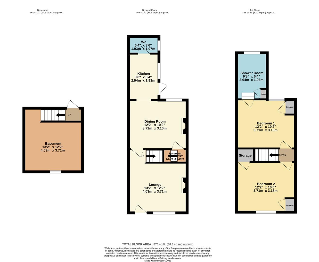 37, Baker Street, Rochester floorplan