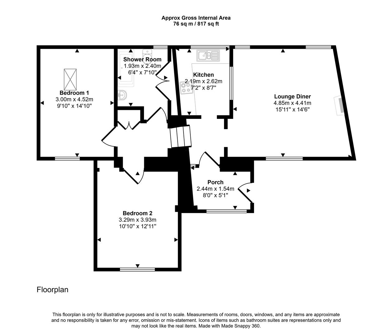 Appletree Cottage, Ffordd Yr Afon, Haverfordwest floorplan