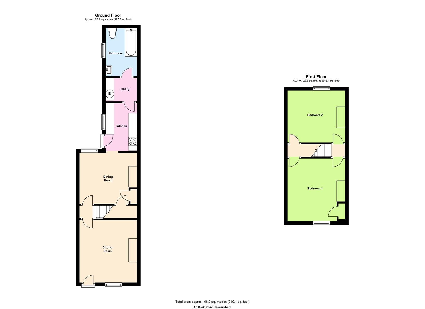 65, Park Road, Faversham floorplan