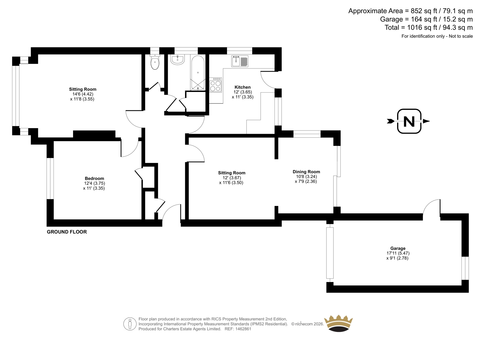 101, Singleton Crescent, Worthing floorplan