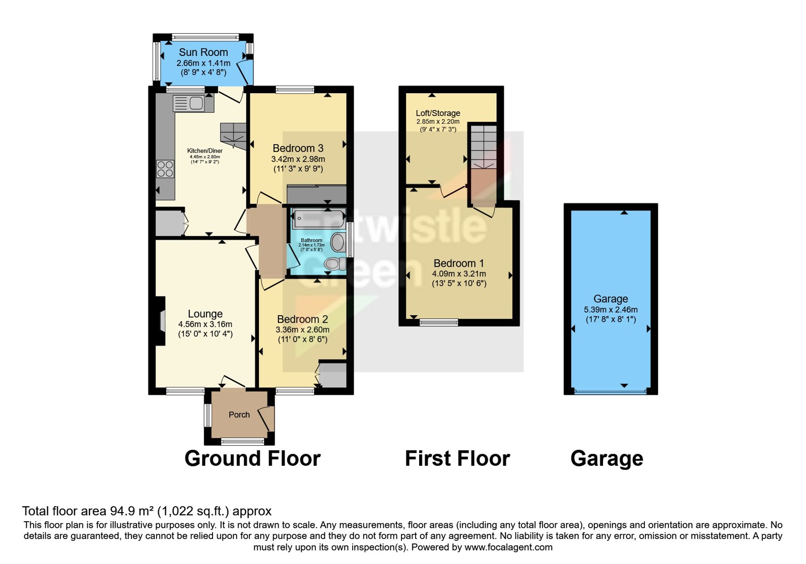 5, Lincoln Close, Lancashire floorplan