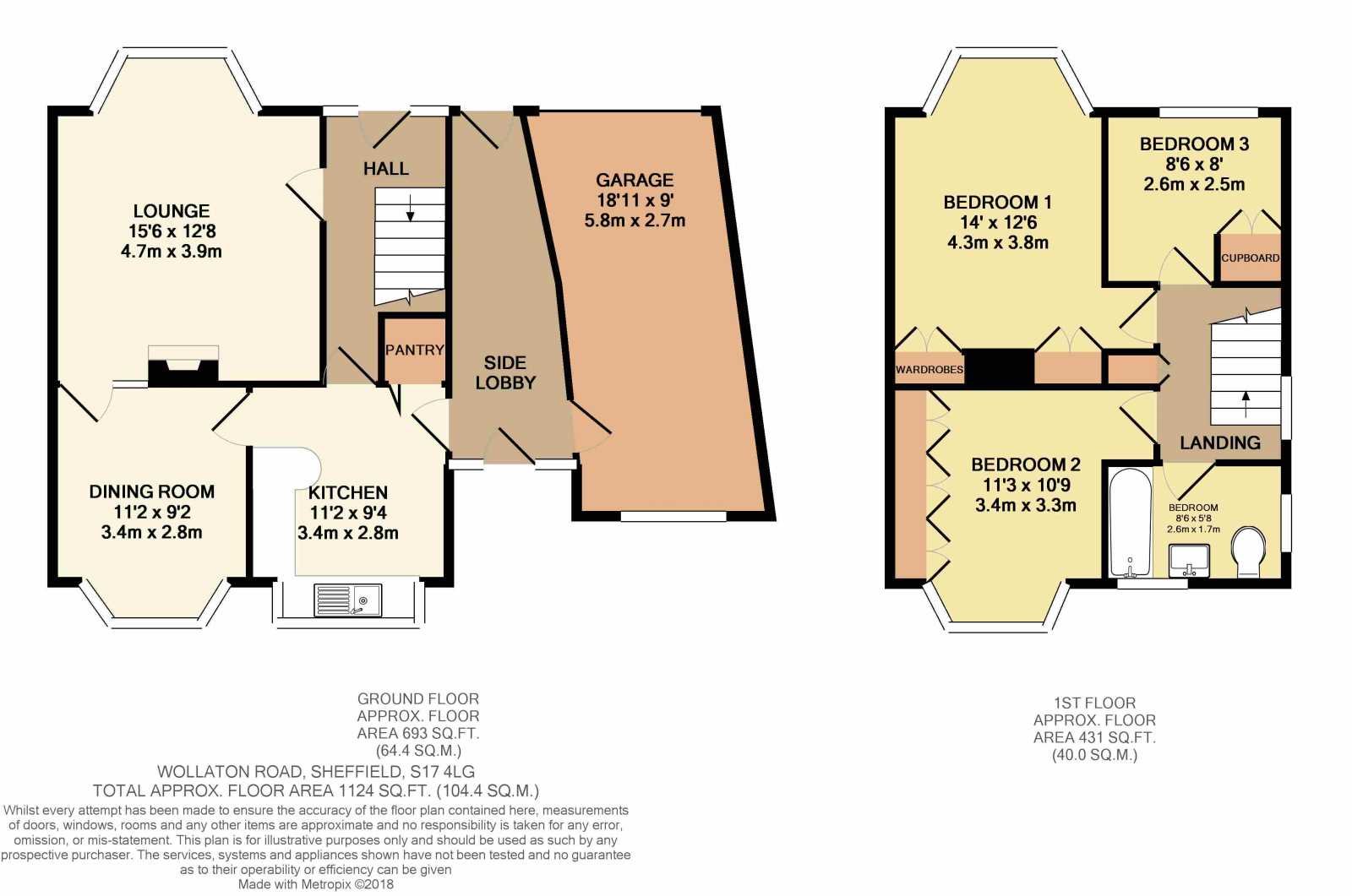 3 Bedrooms Semi-detached house for sale in Wollaton Road, Bradway, Sheffield S17