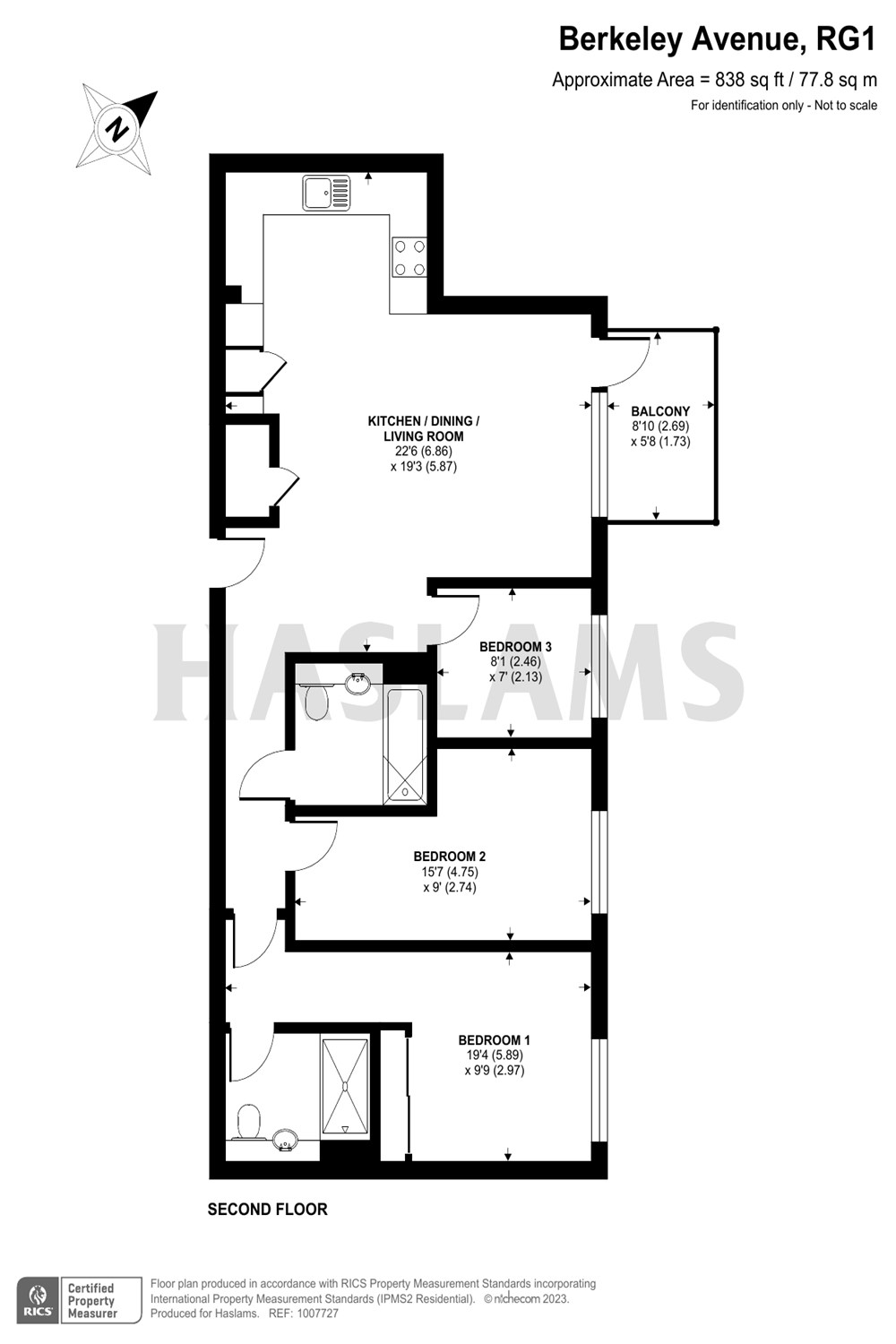 Flat 99, Riverside View, Berkeley Avenue, Reading floorplan