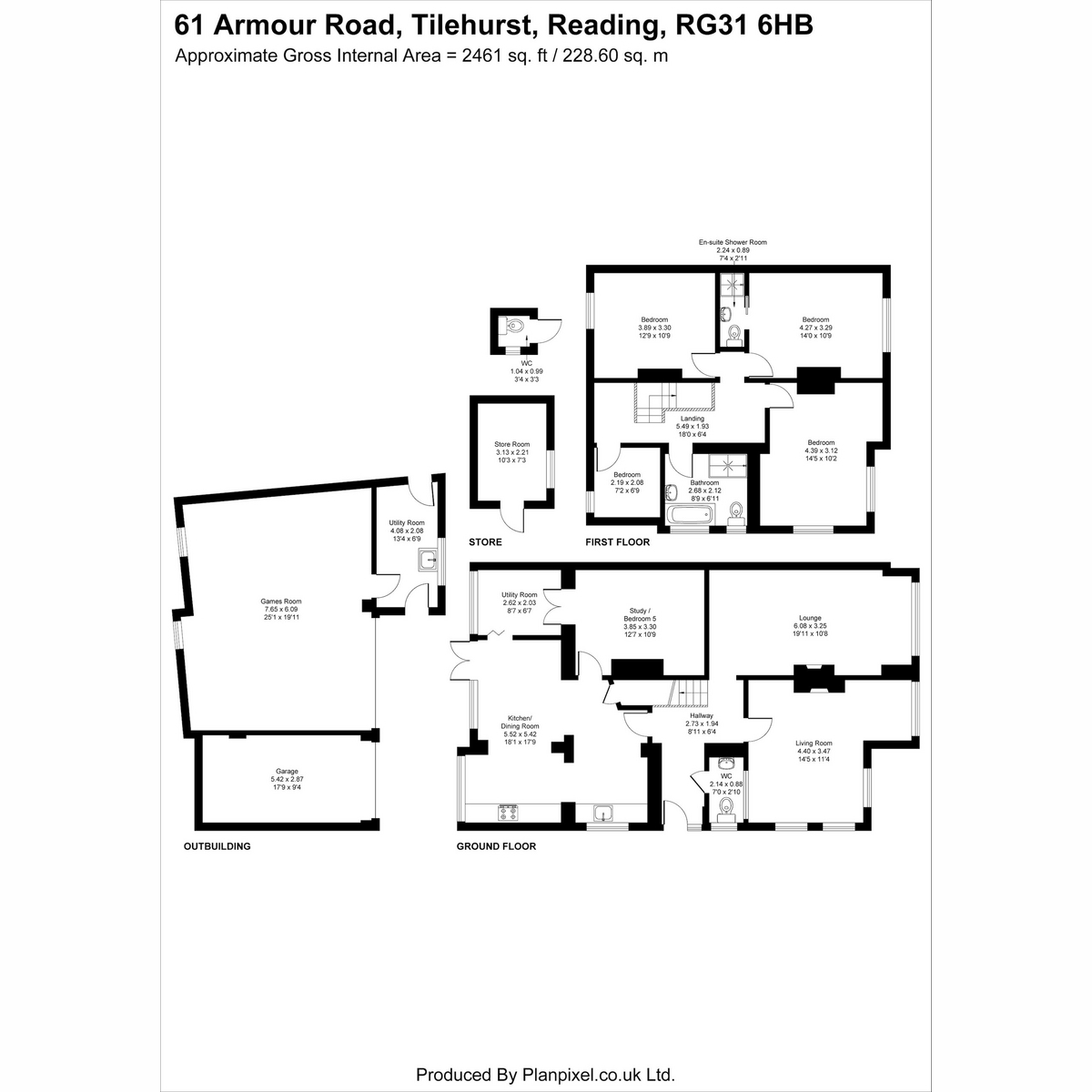 61, Armour Road, Reading floorplan