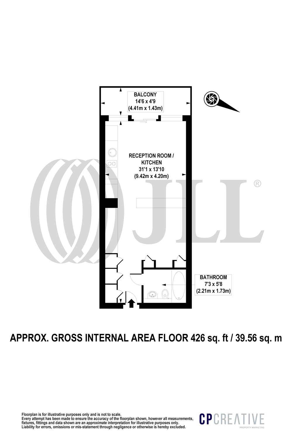 0 Bedrooms Studio to rent in The Heron, 5 Moor Lane, London EC2Y