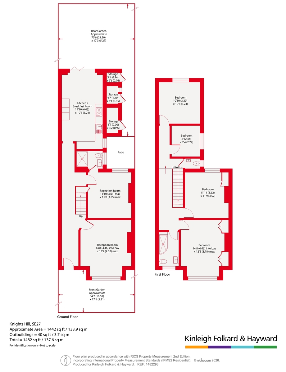 167, Knights Hill, London floorplan