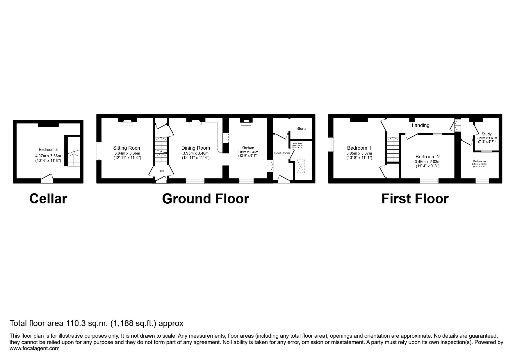 Butterrow Hill, Stroud floorplan