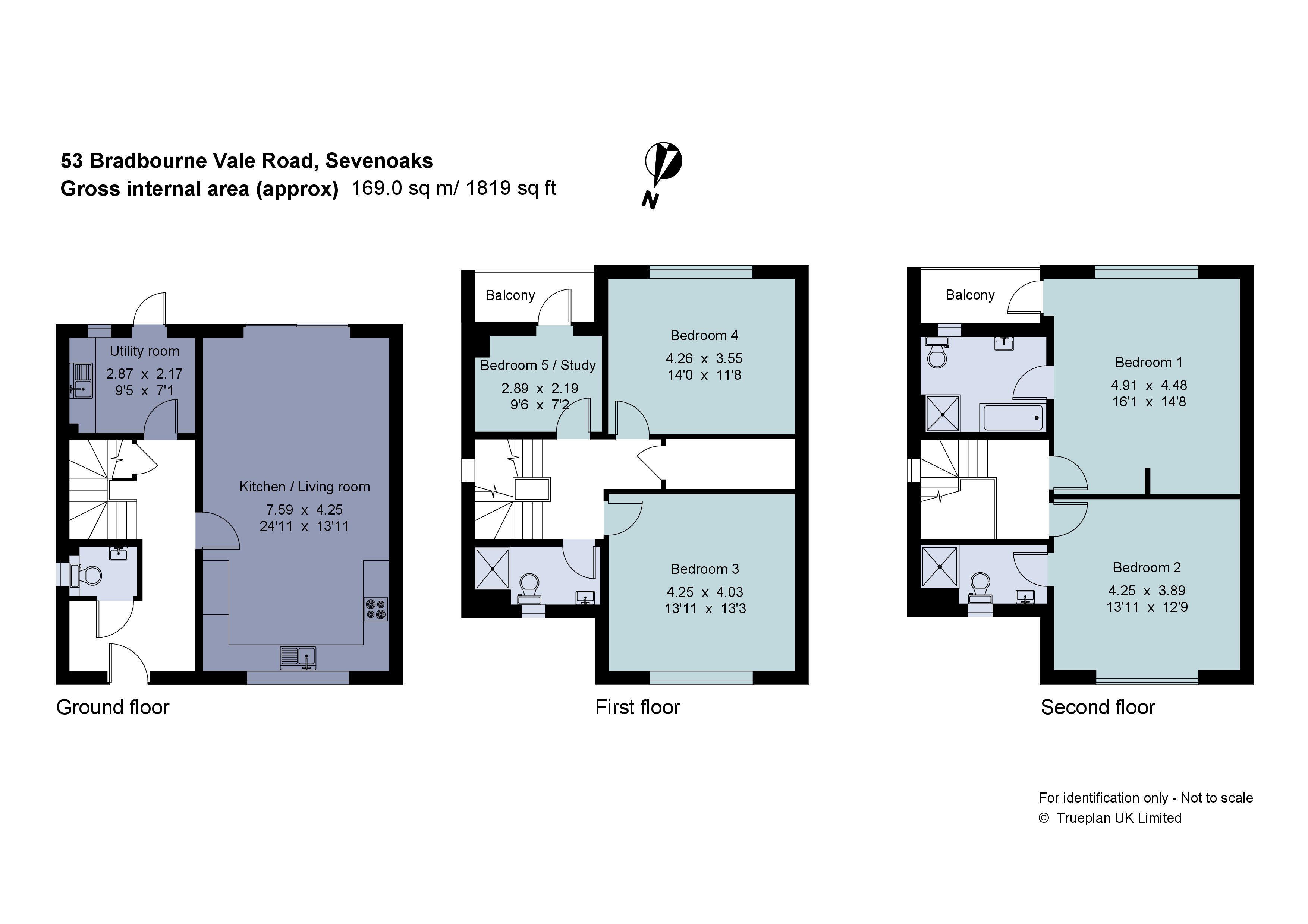 53 Bradbourne Vale Road (A), 53A, Bradbourne Vale Road, Kent floorplan