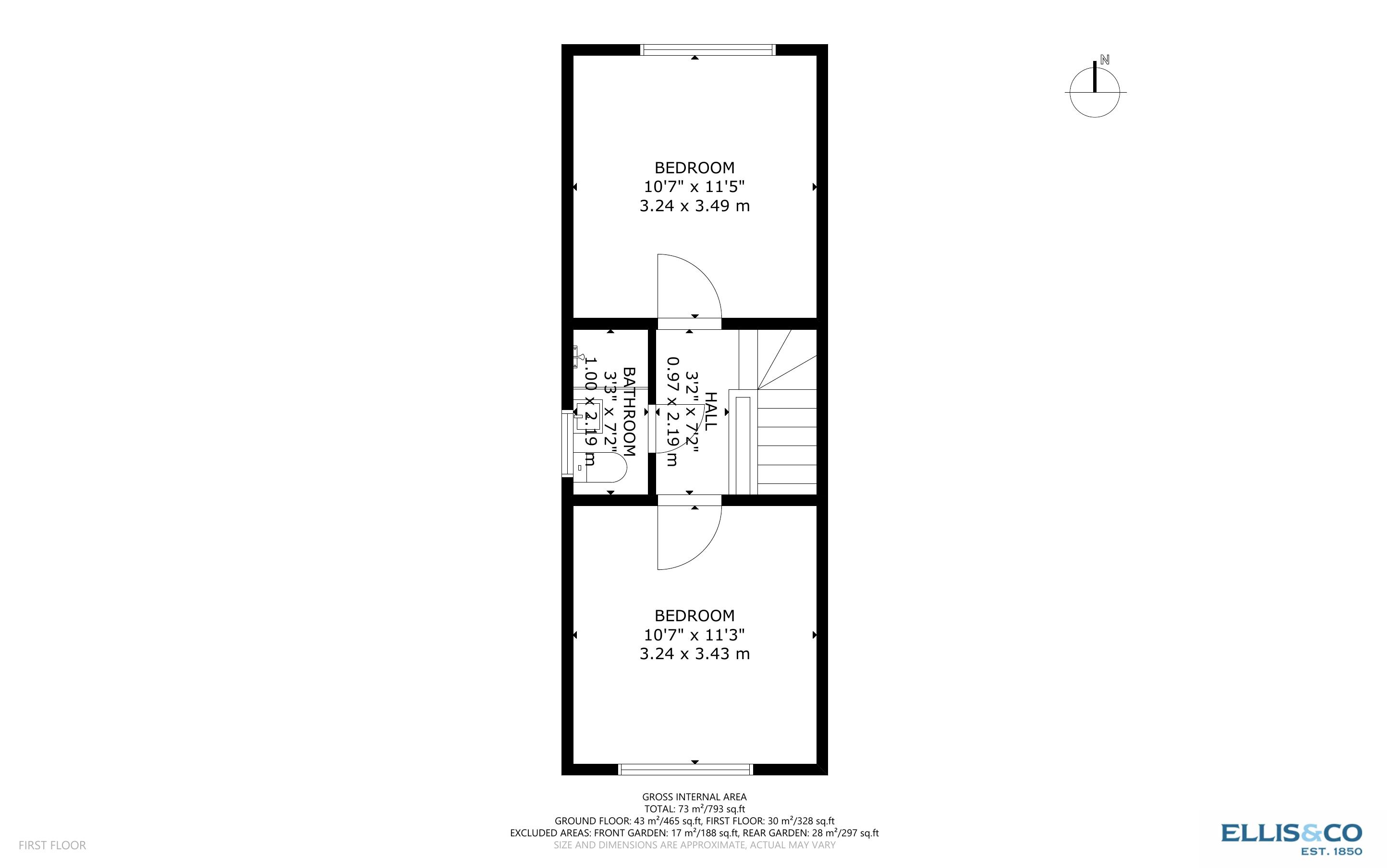 FLAT 3, 17, Locarno Road, Greenford floorplan
