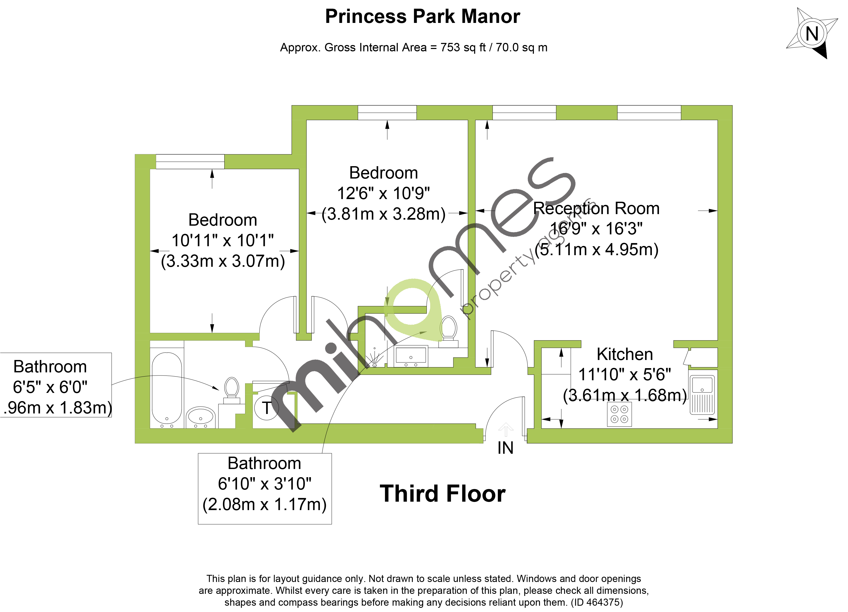 2 Bedrooms Flat to rent in Royal Drive, London N11