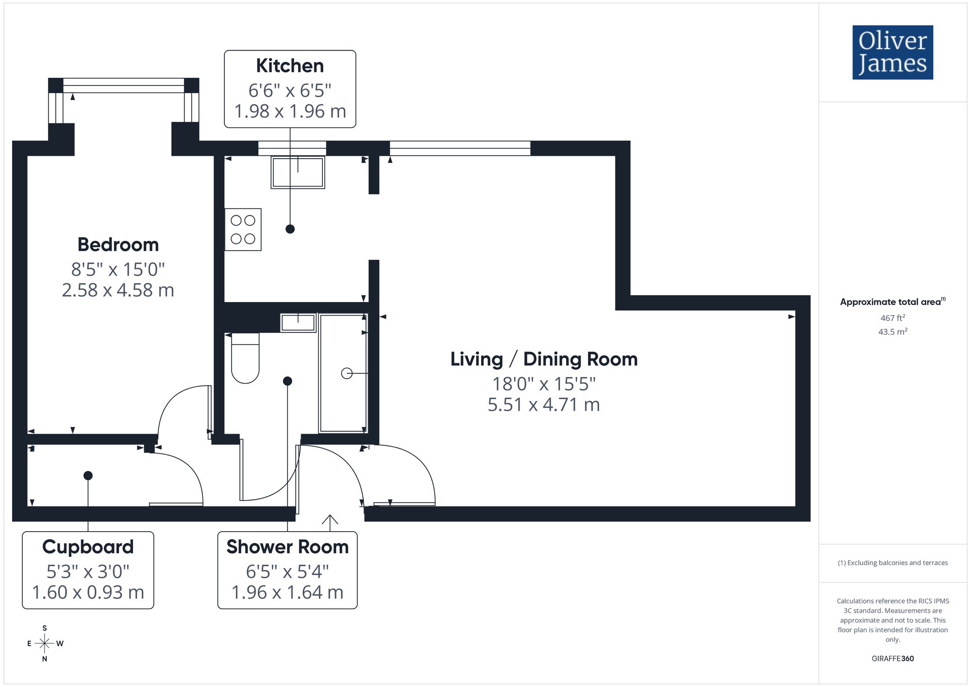 Flat 57, Millfield Court Brampton Road, Huntingdon floorplan