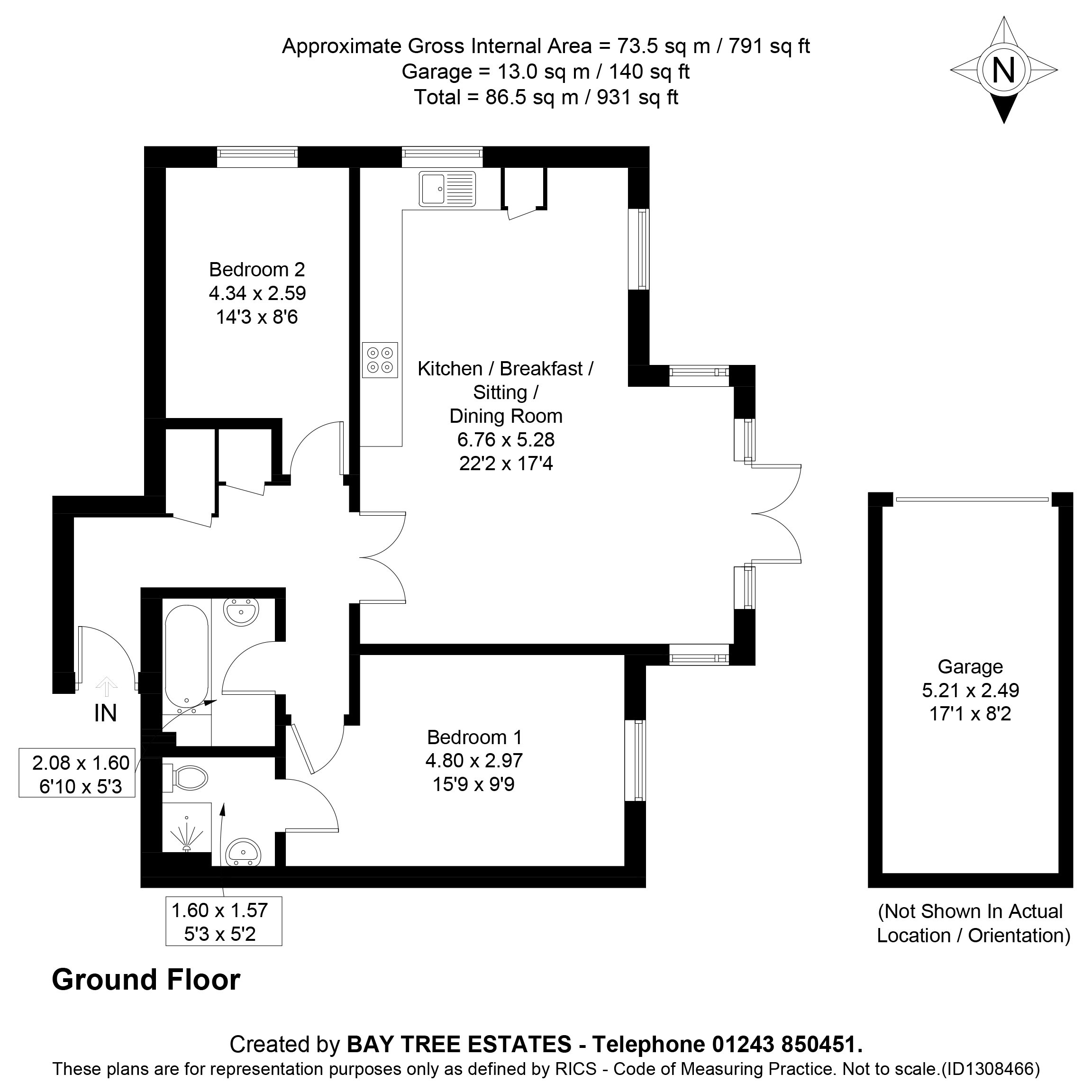 7, Freya Close, Middleton-on-Sea floorplan