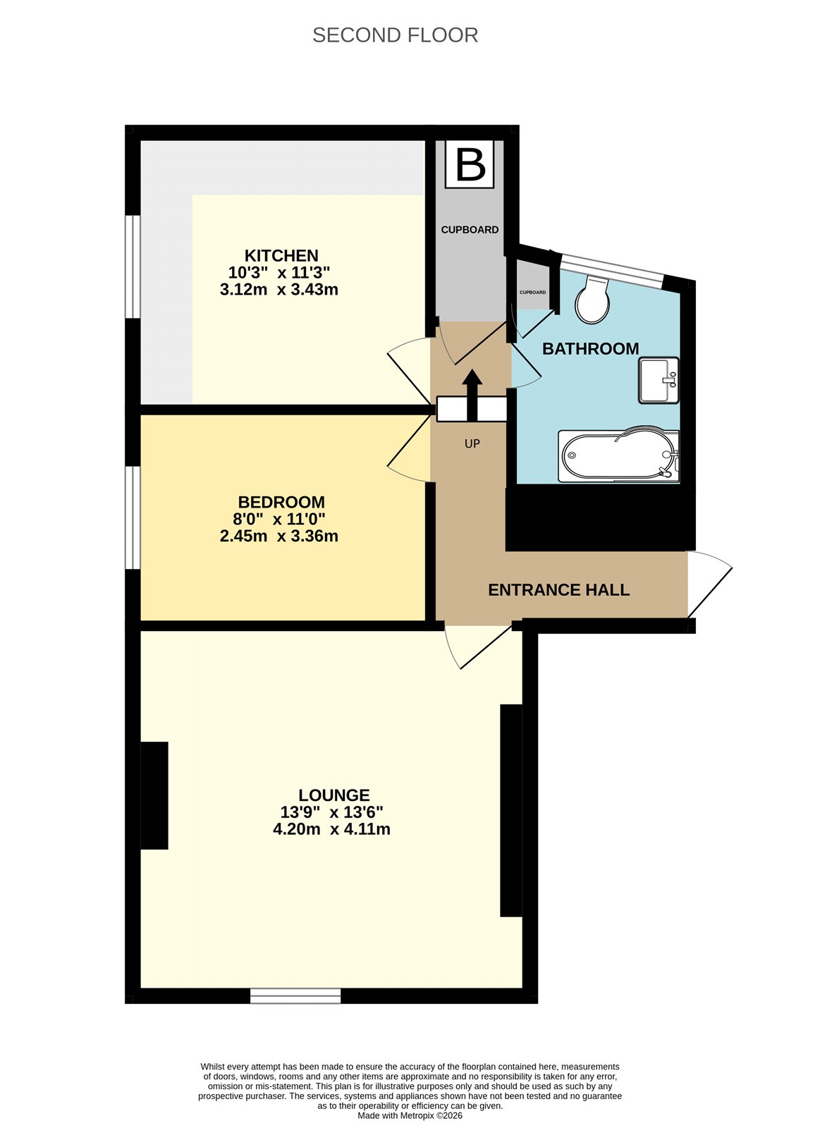 Flat 2, Lonsdale Court,, West Castle Street, Shropshire floorplan