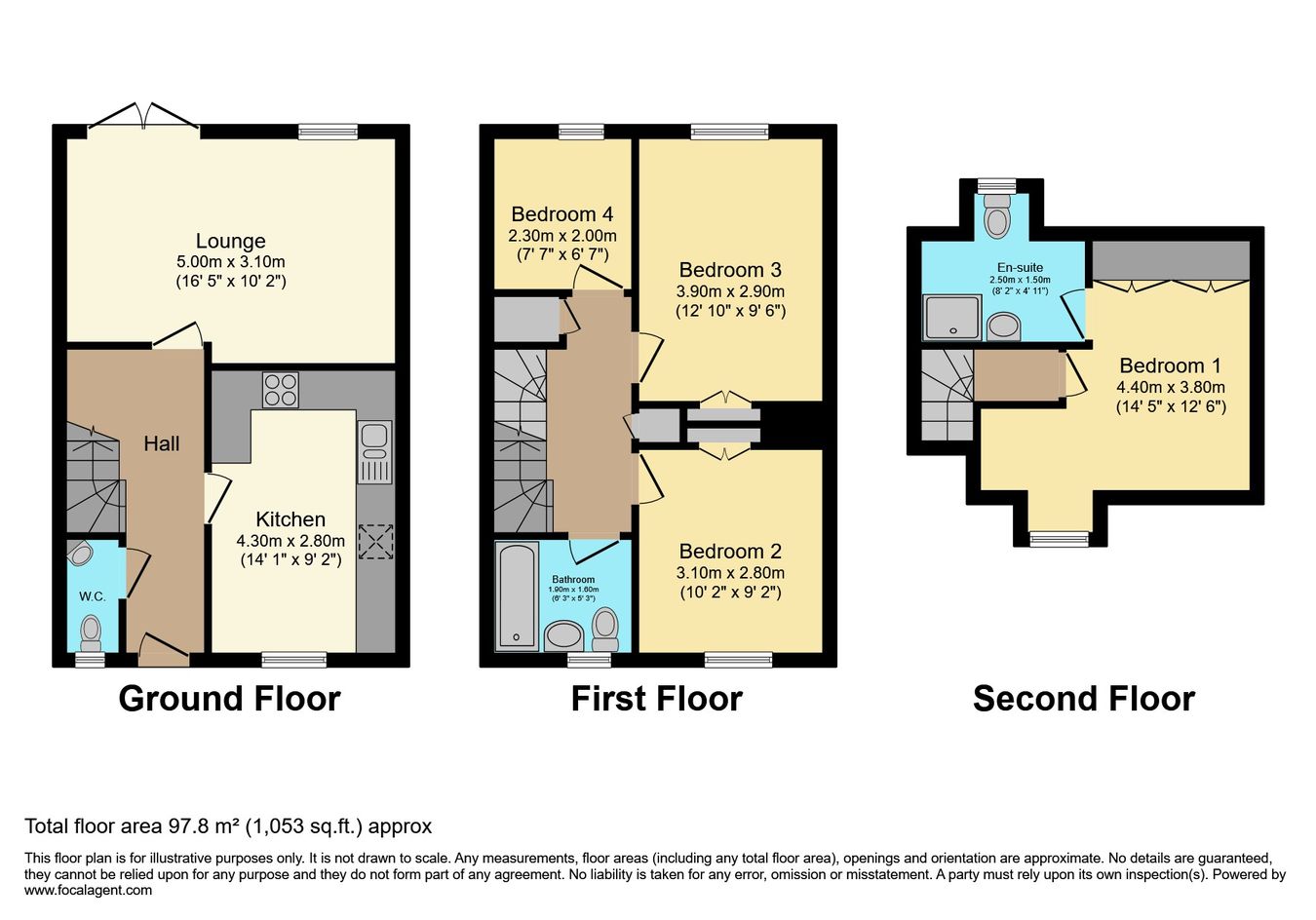 5, Sandringham Close, Chesterfield floorplan