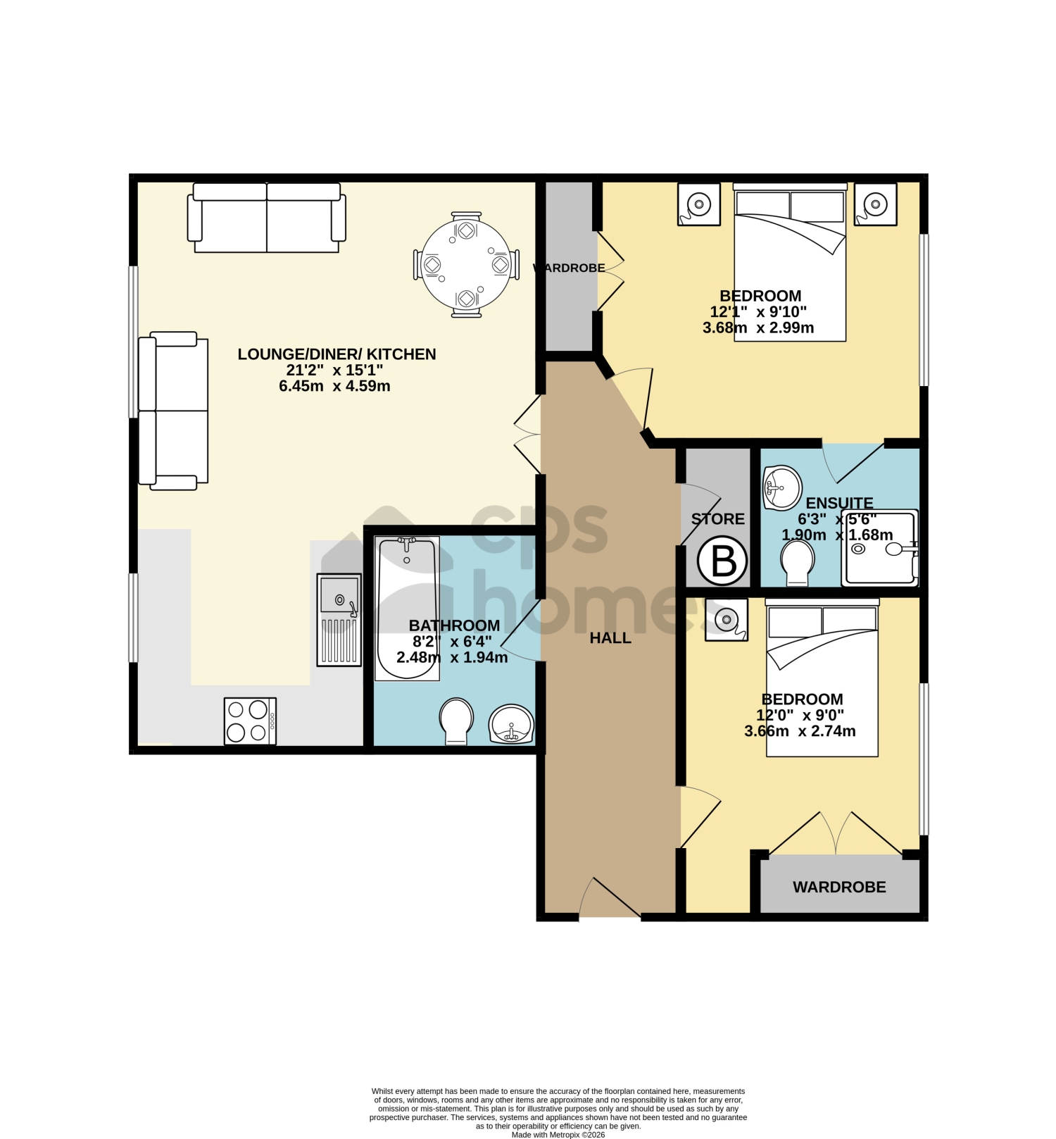 Overstone Court, Cardiff Bay floorplan