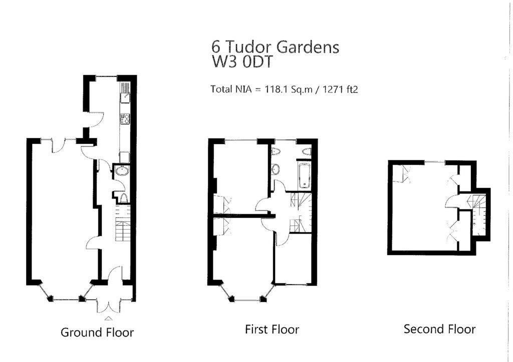 Tudor Gardens, West Acton, London W3, 4 bedroom terraced house to rent