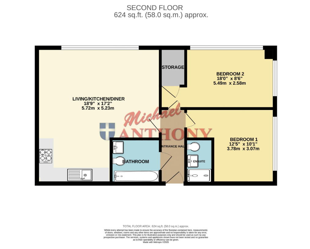 Flat 19 Charter House, 426 Avebury Boulevard, Milton Keynes floorplan