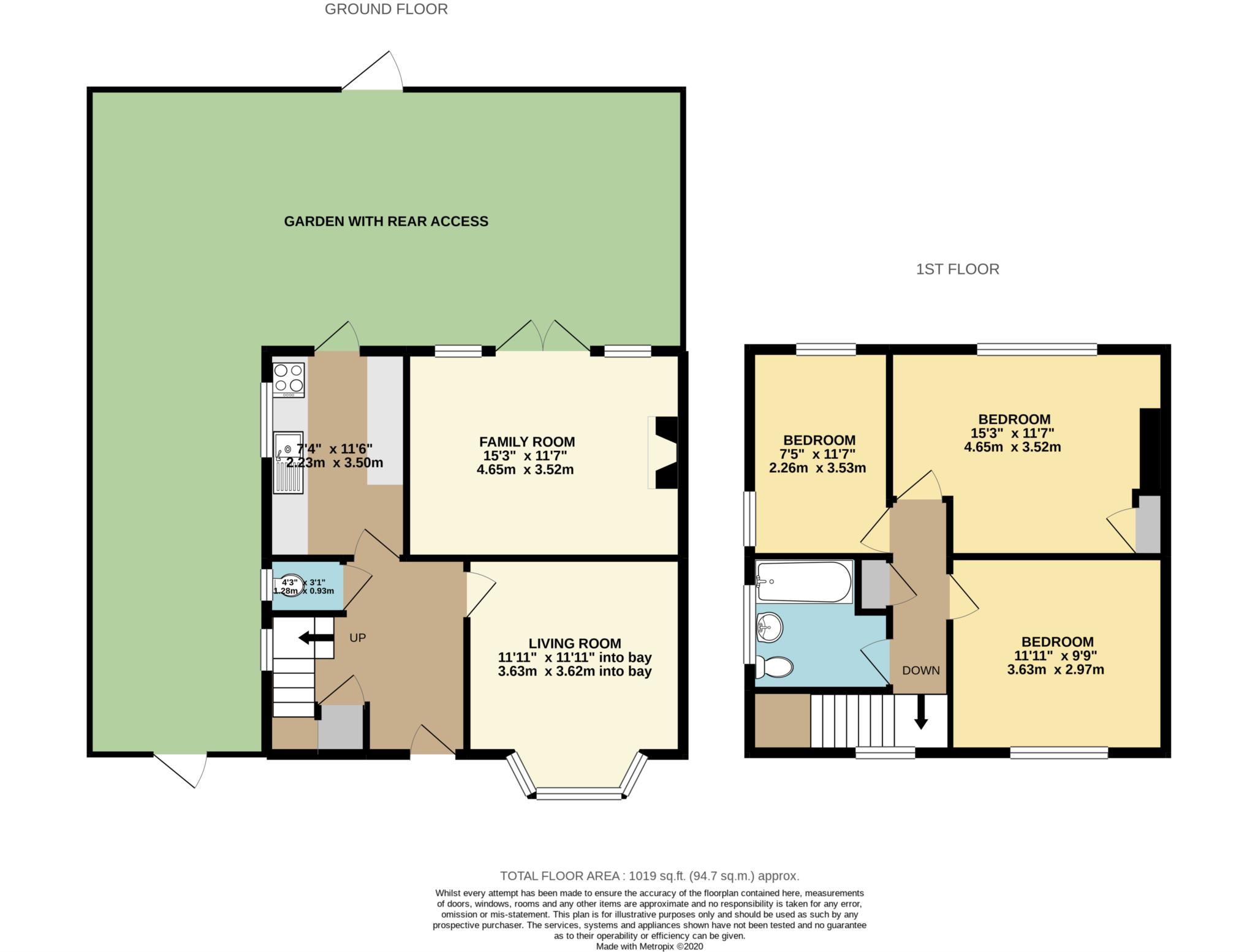 78, Malden Way, New Malden floorplan