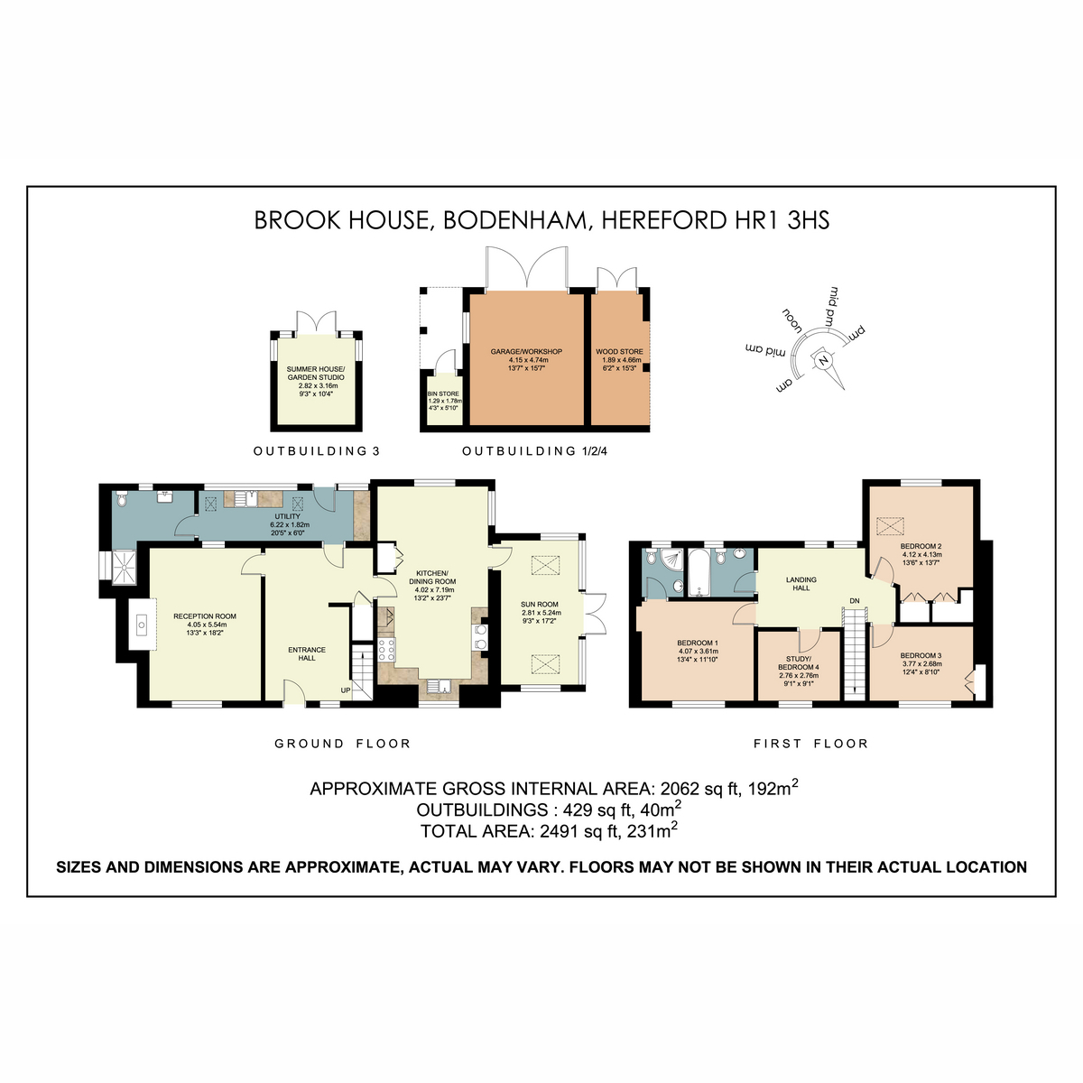Brook House, Bodenham, Hereford floorplan