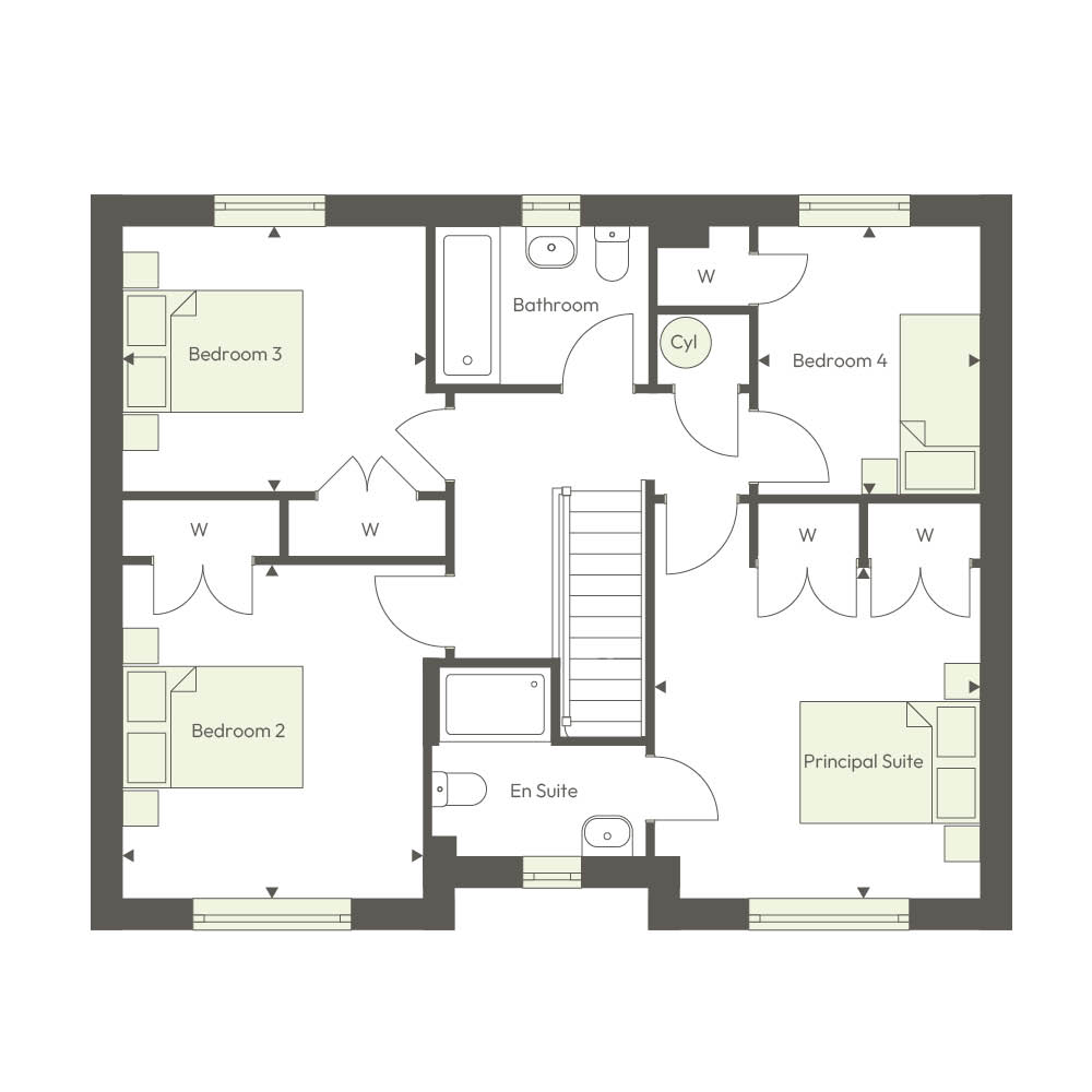 Plot 17a, Wessex Grove, Malmesbury floorplan