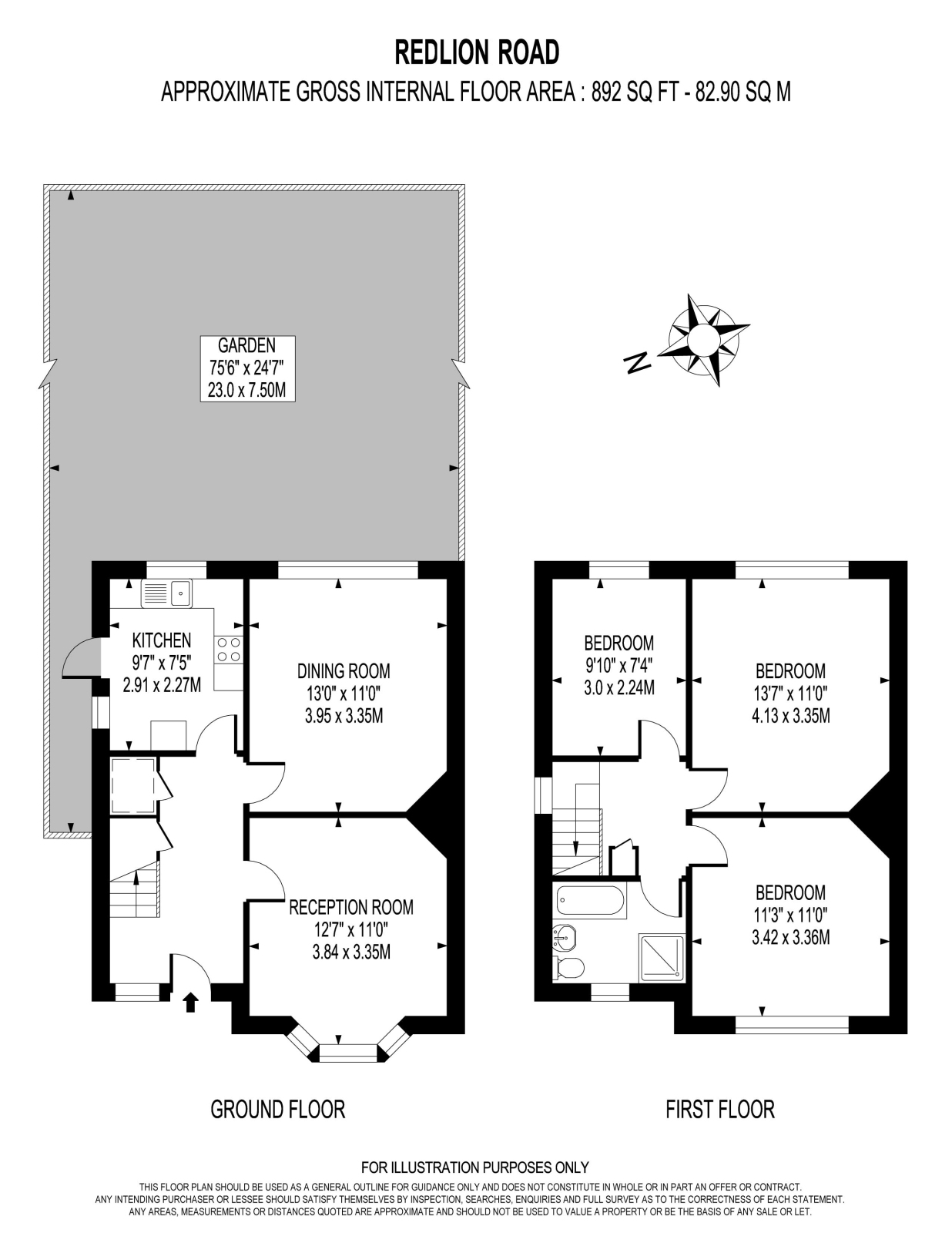 104, Red Lion Road, Surbiton floorplan