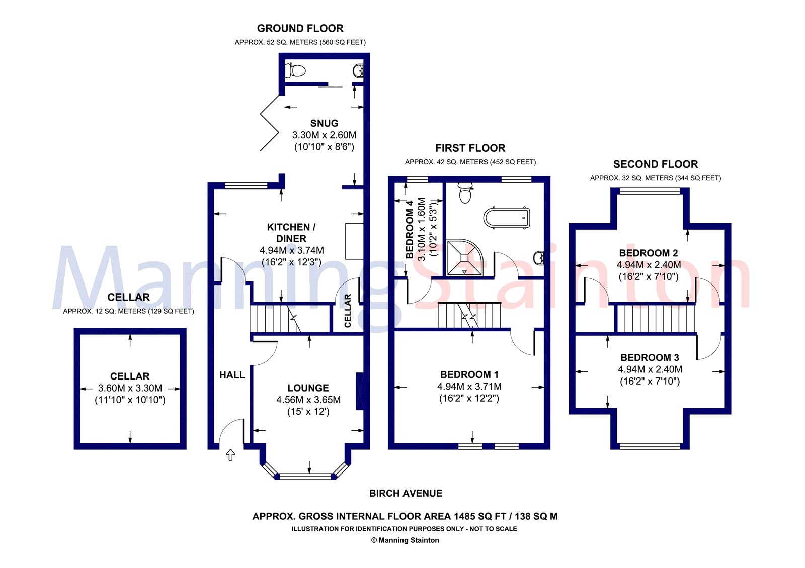 4 Bedrooms Terraced house for sale in Birch Avenue, Halton, Leeds LS15