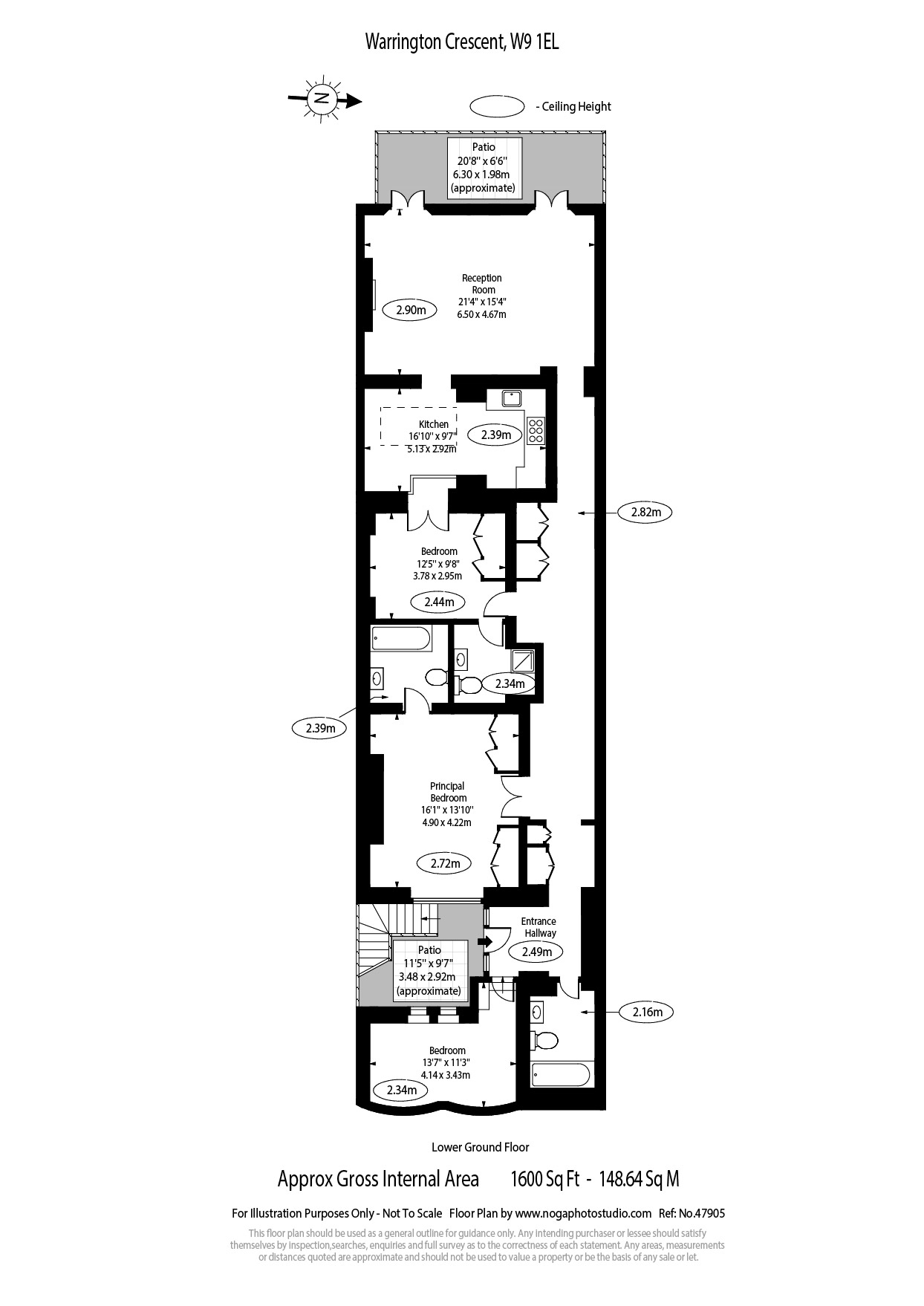 Warrington Crescent, Maida Vale floorplan