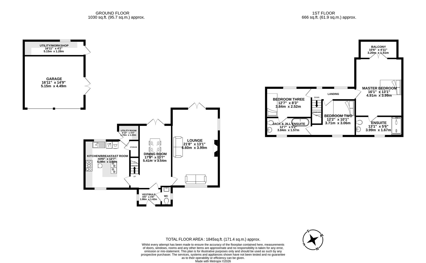 64, Pear Tree Cottage, The Gravel, Preston floorplan