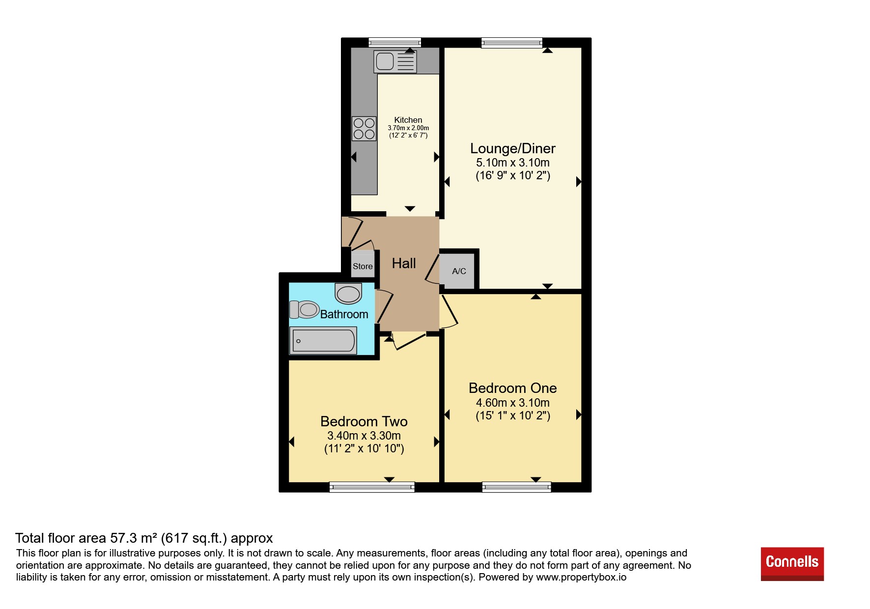 58, Watling Gardens, DUNSTABLE floorplan