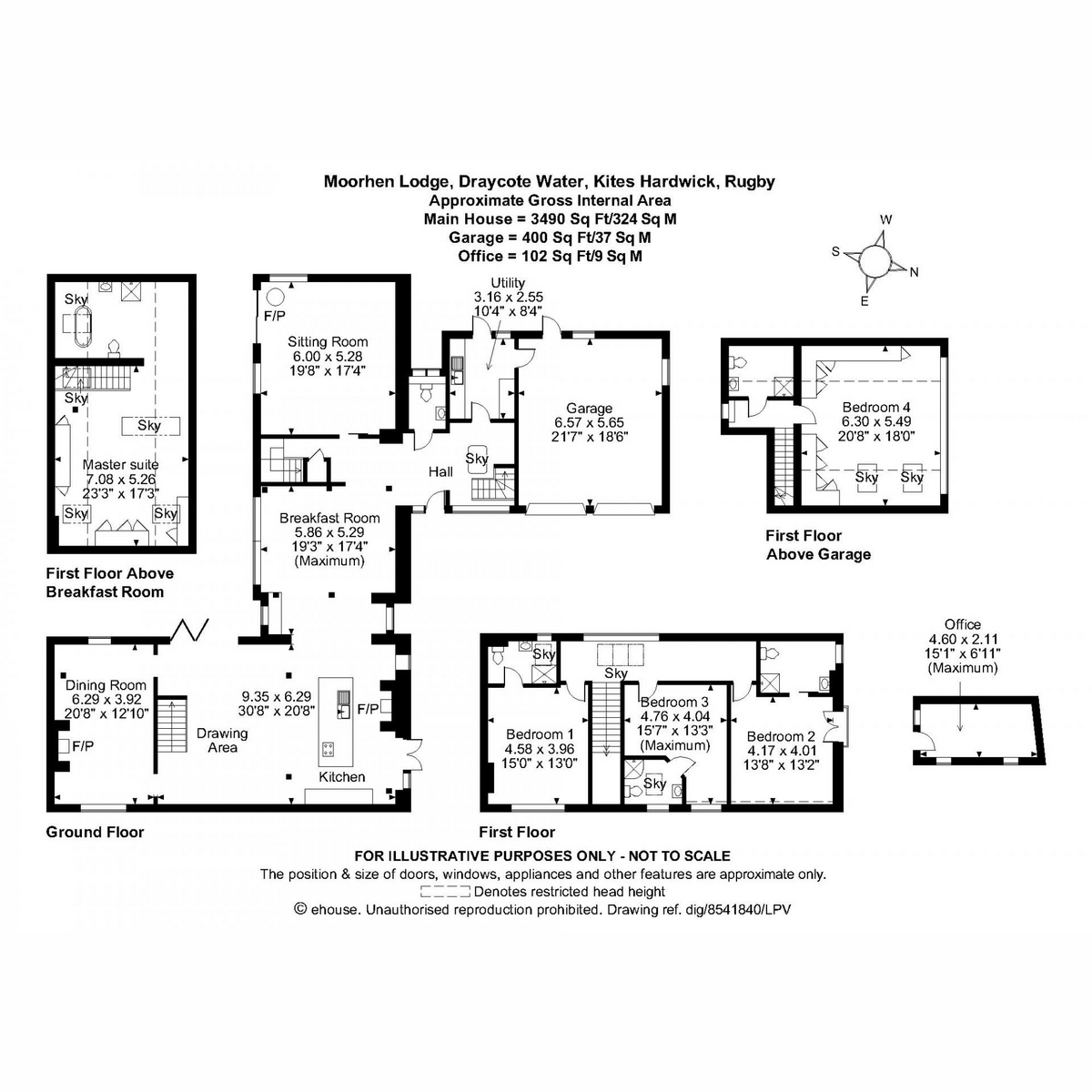 Draycote Water, Kites Hardwick, Rugby CV23, 5 bedroom detached house