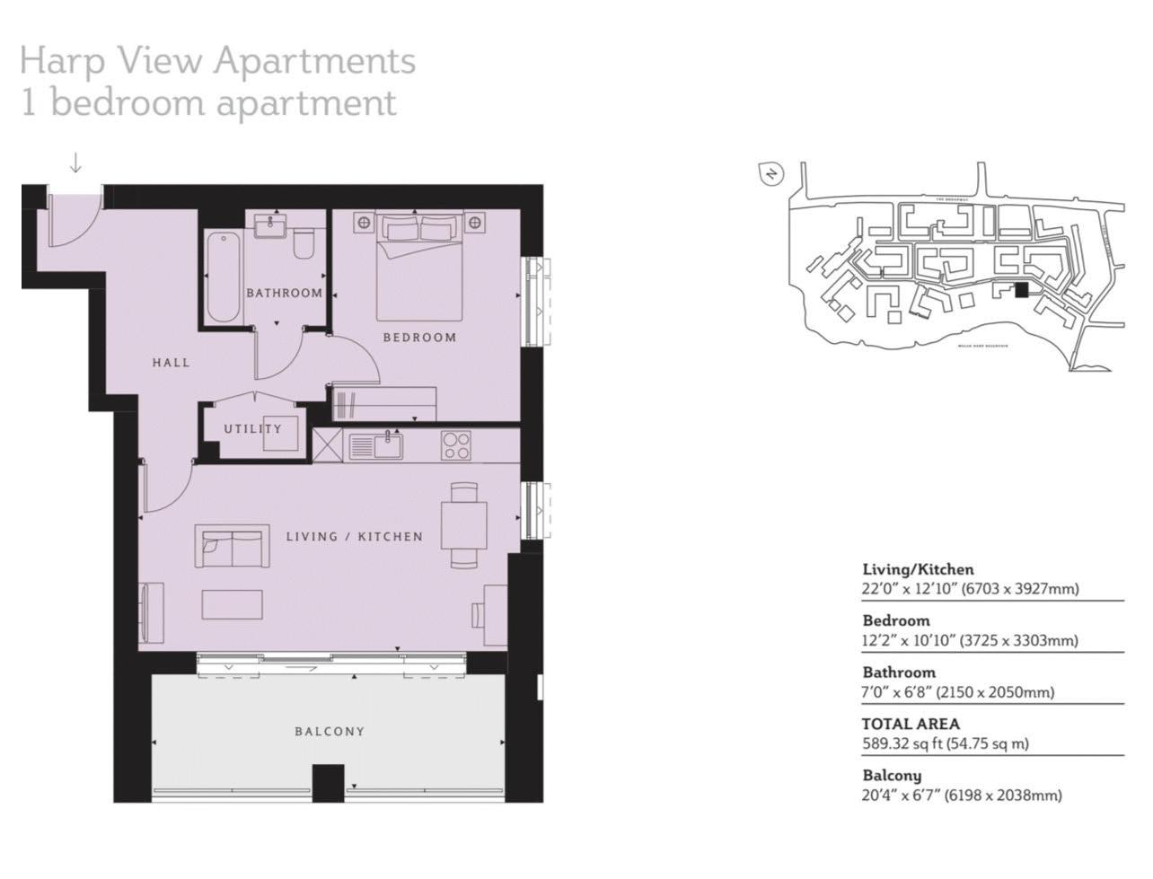 108 Rosefinch Apartments, 7 Shearwater Drive, London floorplan