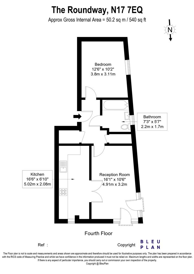 Flat 26, 1, The Roundway, London floorplan