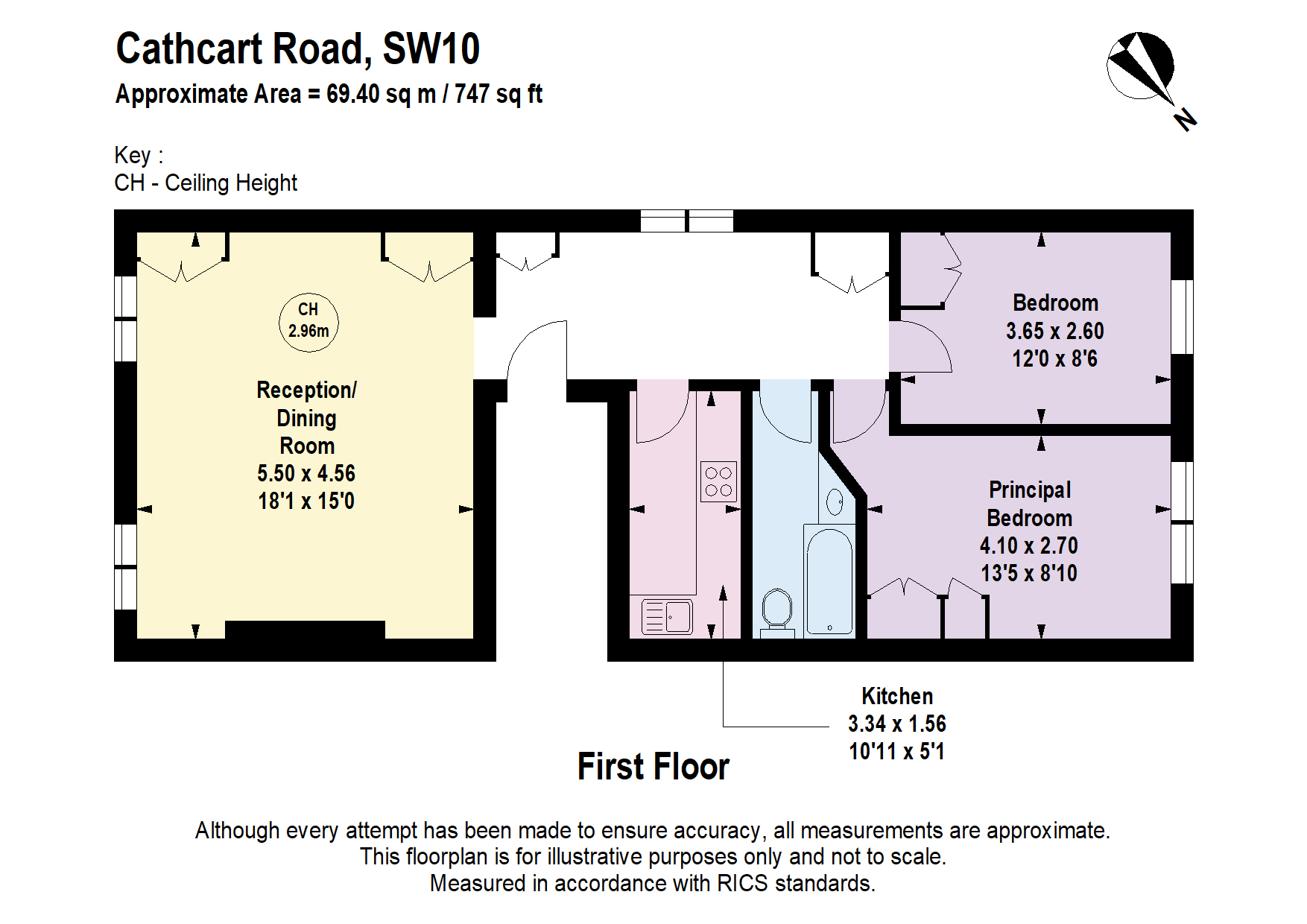 Cathcart Road, London floorplan
