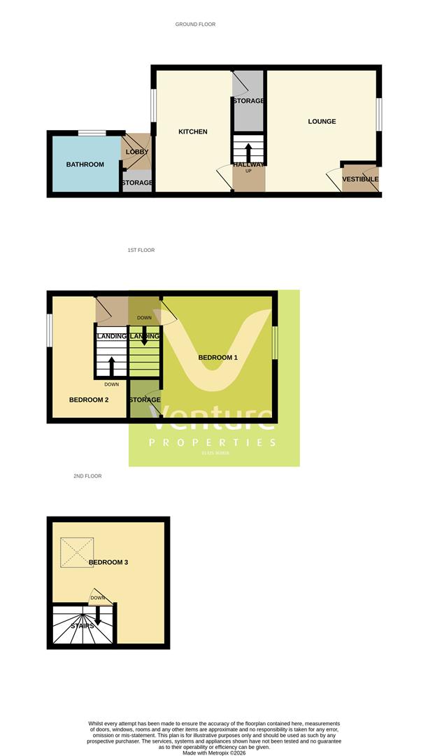 4, Zetland Street, Darlington floorplan