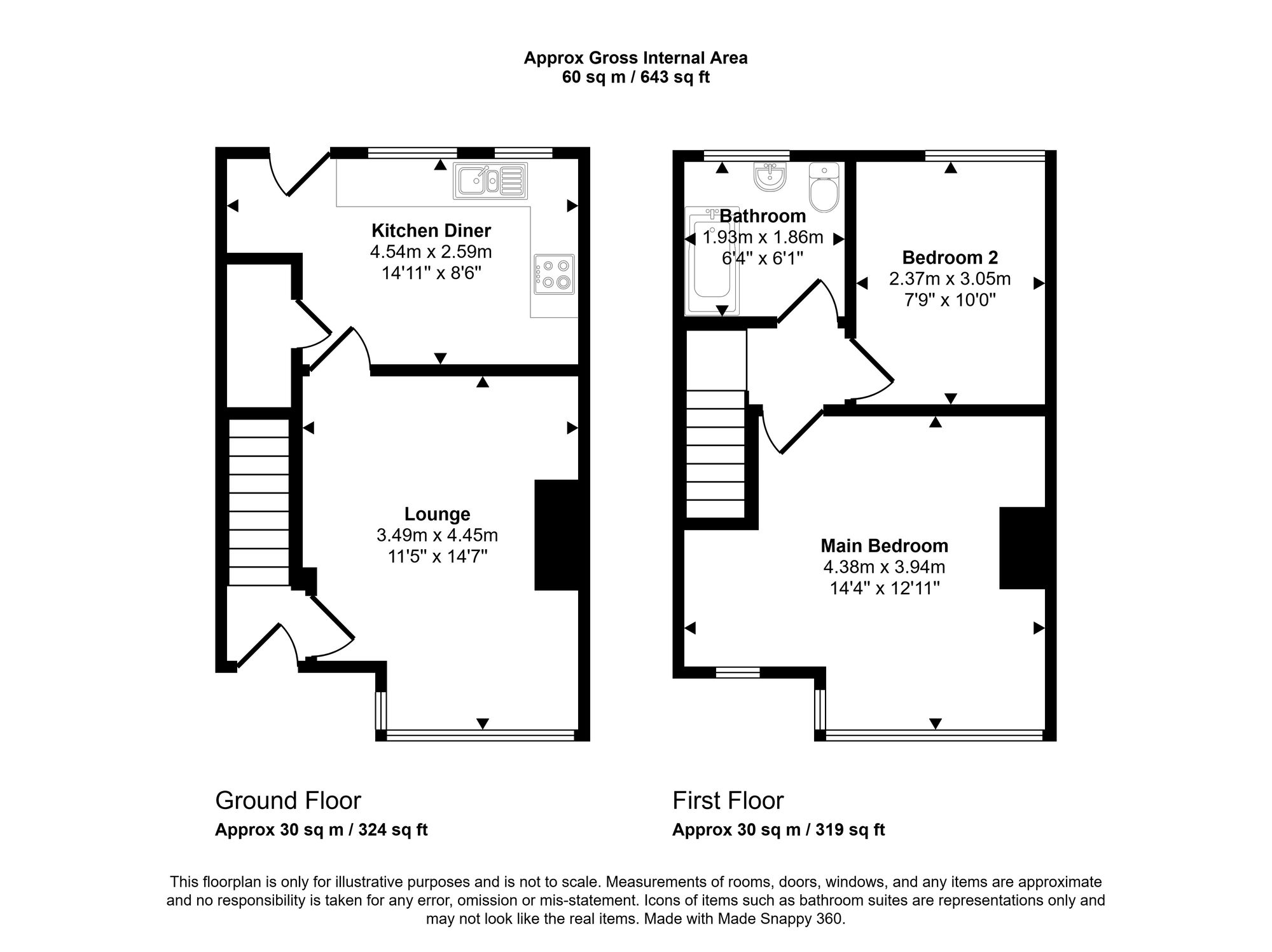 97 North Street, Wigan floorplan