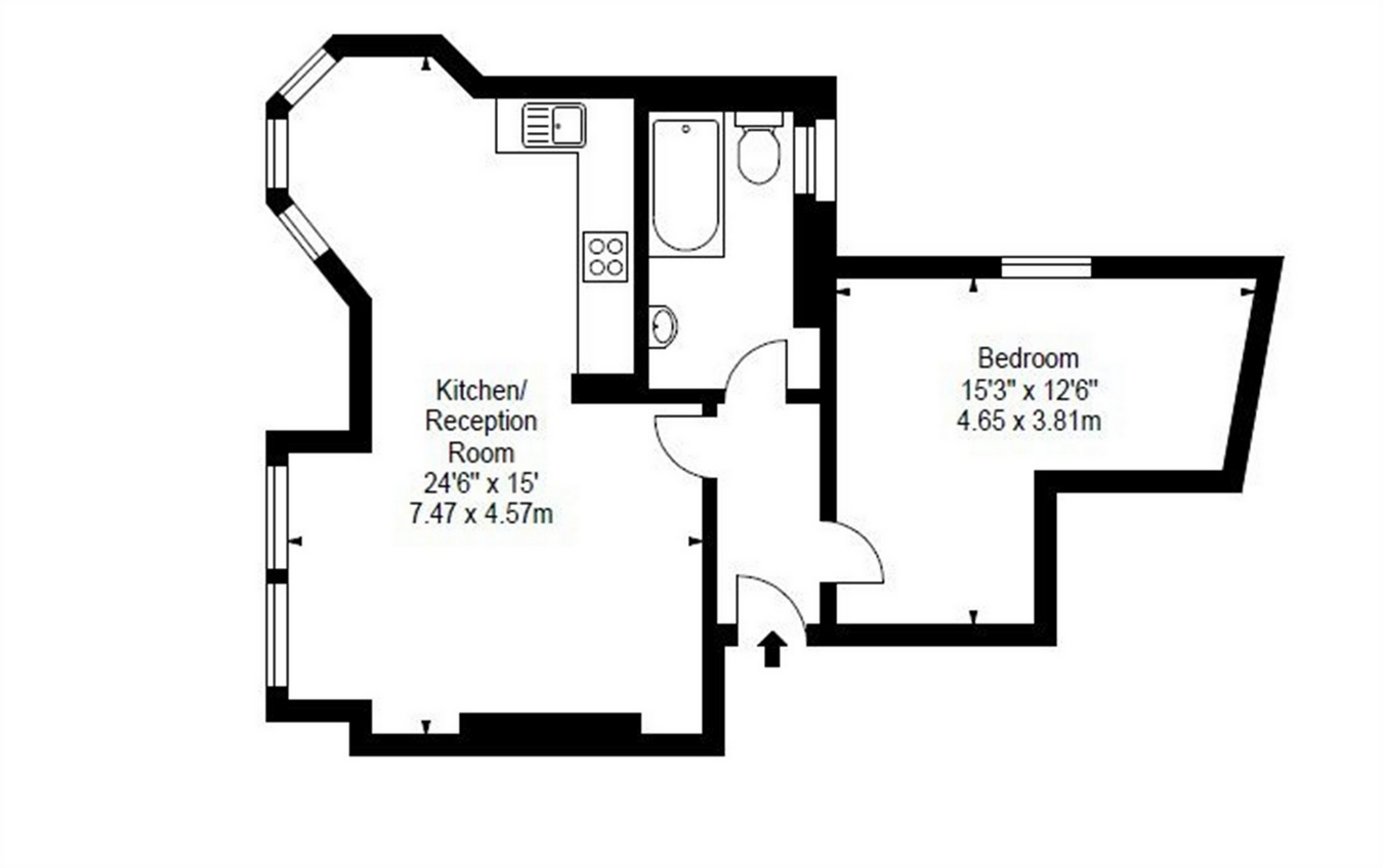 1 Bedrooms Flat to rent in Hamlet Gardens, London W6