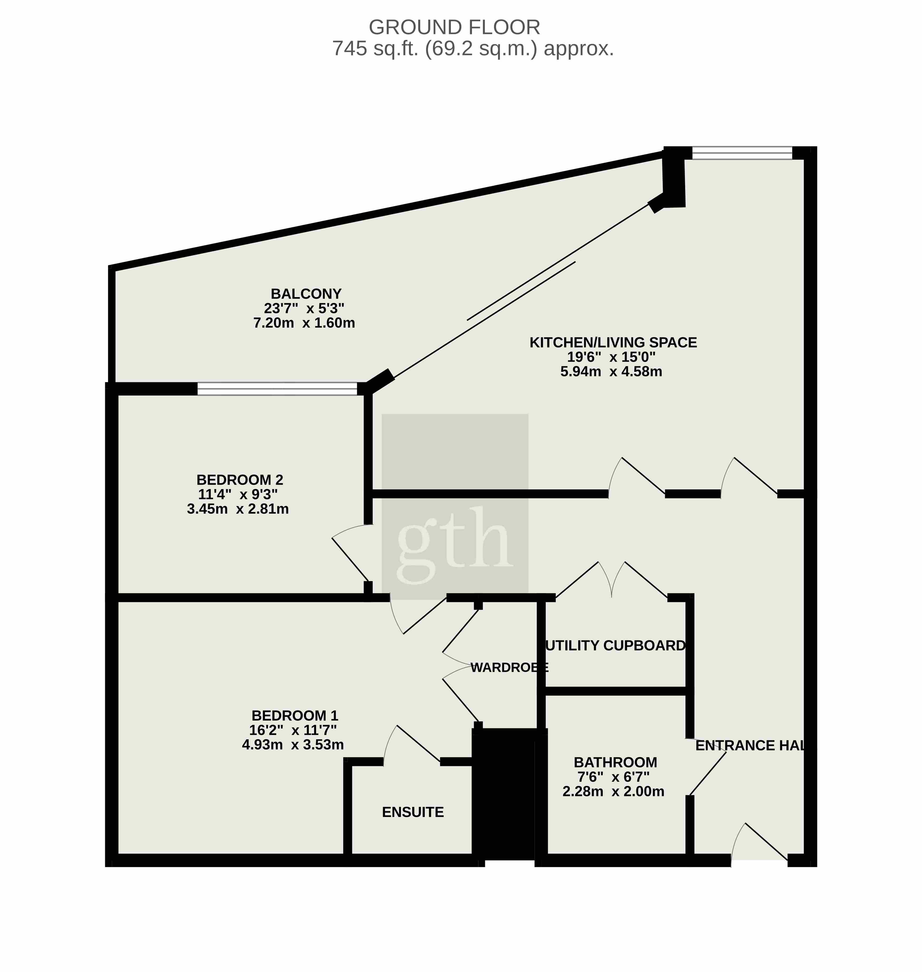 Flat 11, The Wharf,, Coal Orchard, Somerset floorplan