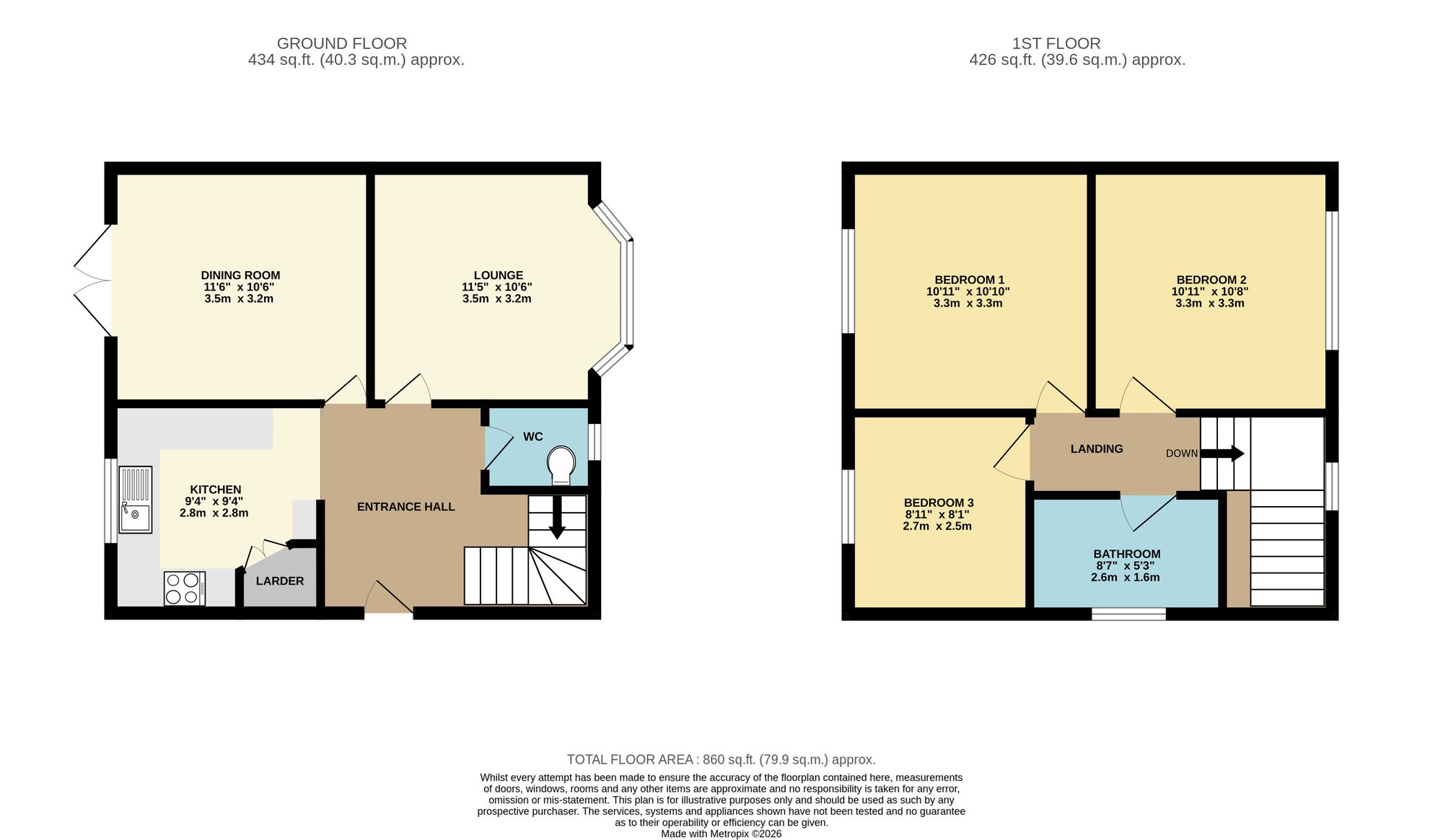 27 Larksfield Avenue, Bournemouth floorplan