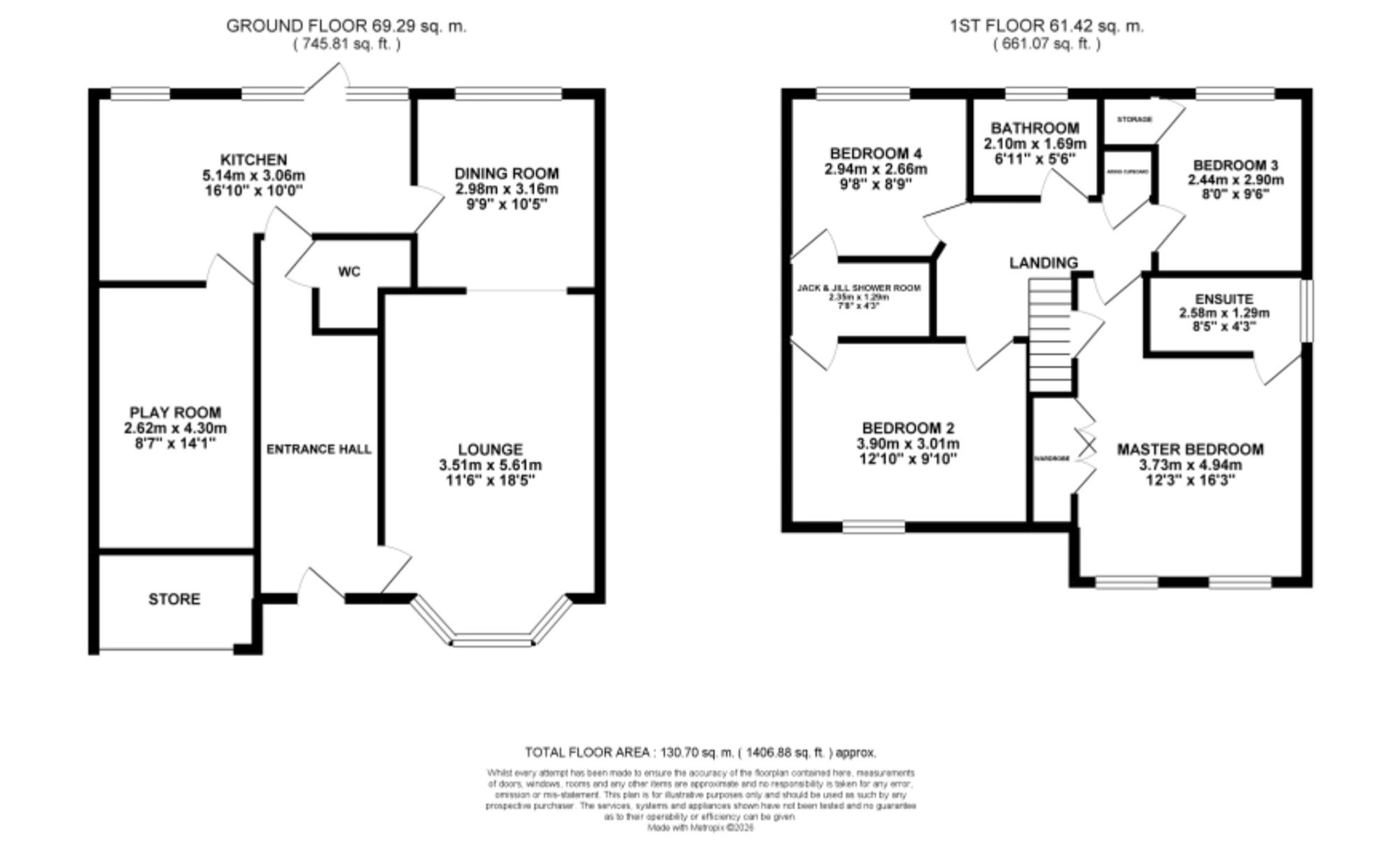 2 Kenilworth Walk, Stoke-On-Trent floorplan