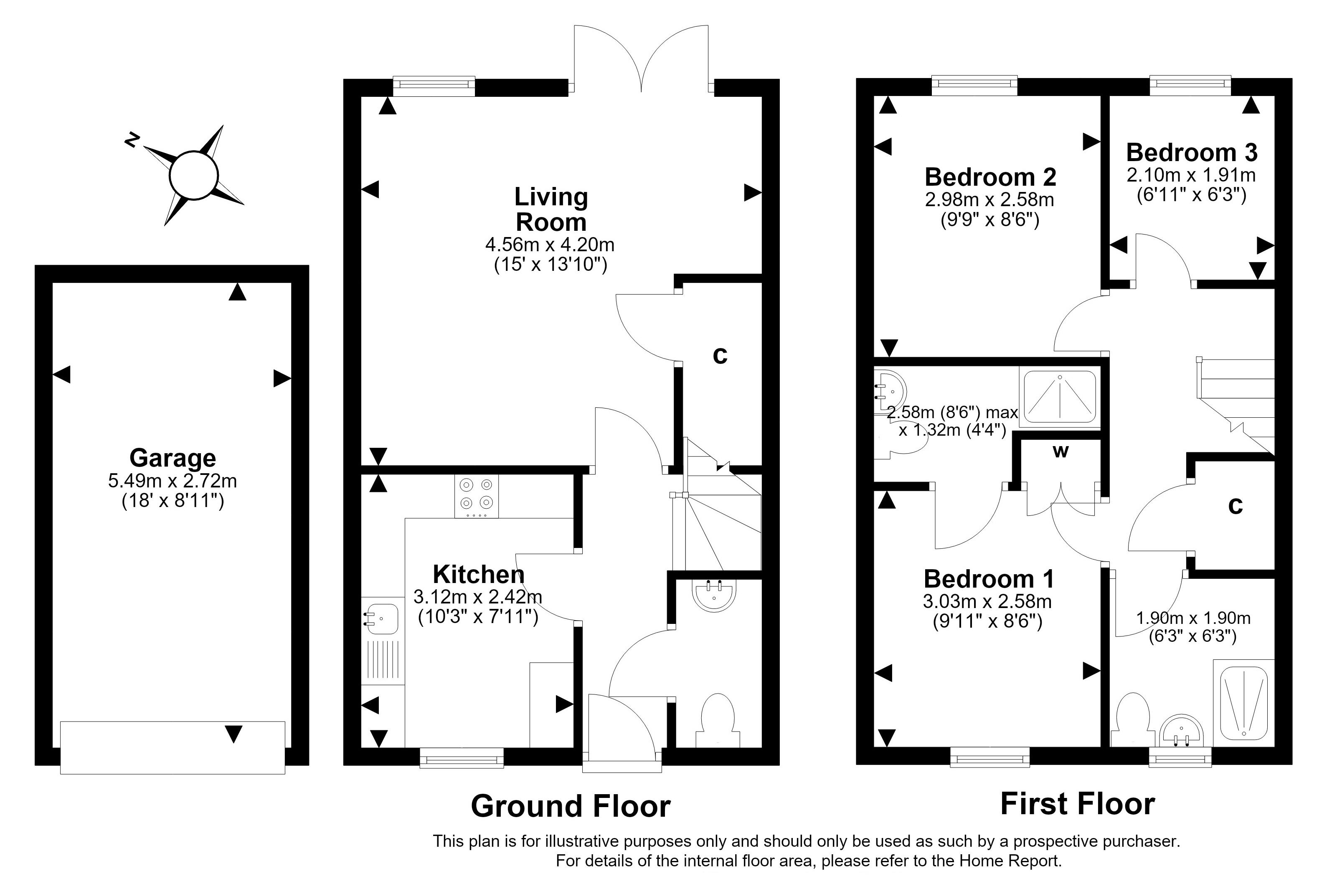 28, Burnbrae Avenue, BONNYRIGG floorplan