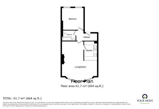 Flat 3, 64, Montpelier Road, East Sussex floorplan