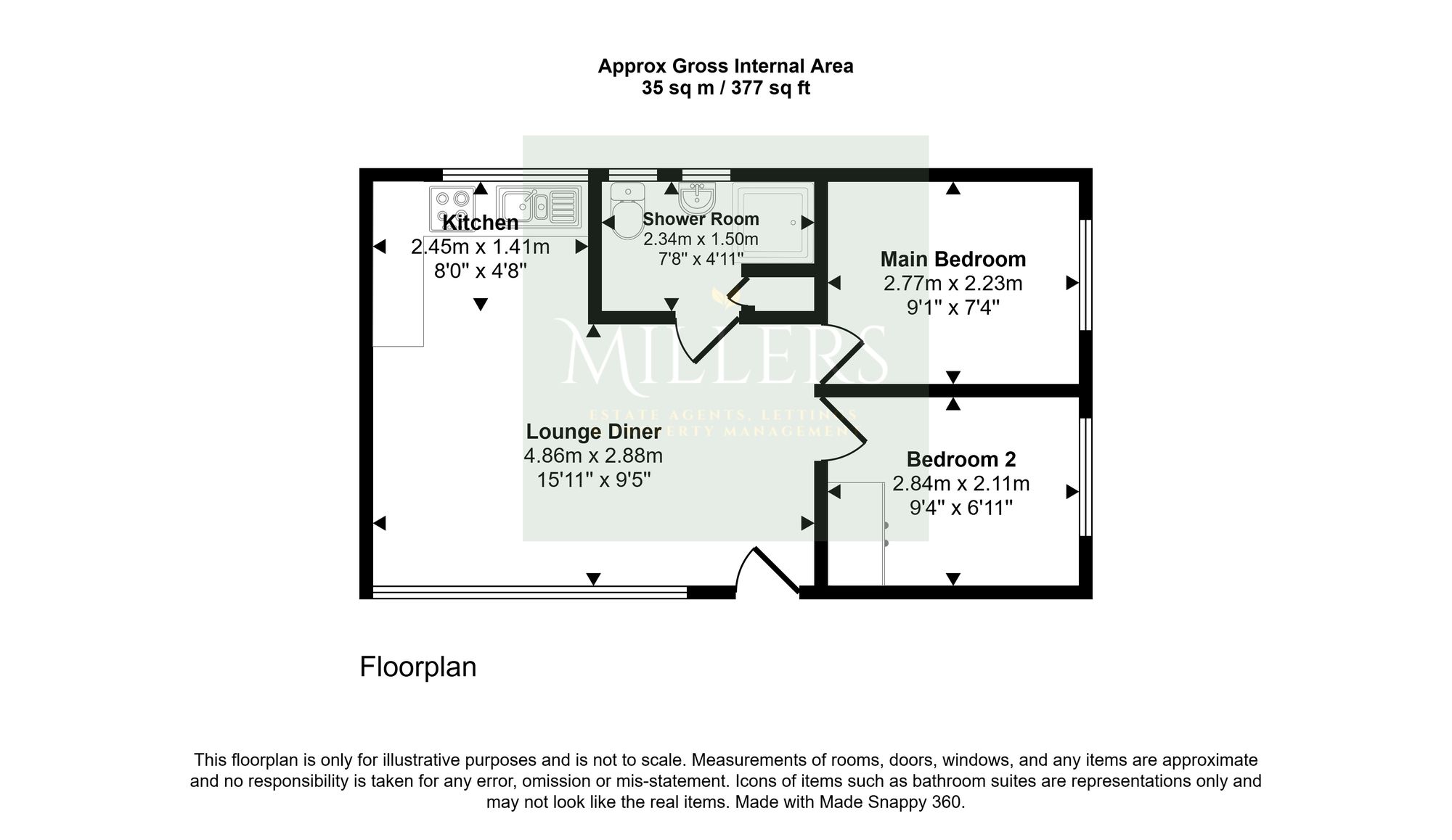 101 Kings Chalet Park, Cromer floorplan