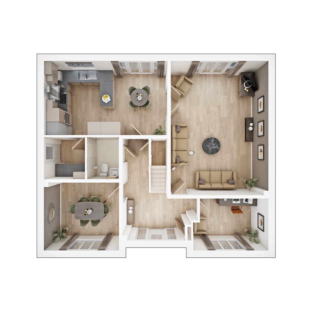 The Wayford - Plot 138, Hartford Green, Windsor Road, Great Bentley floorplan