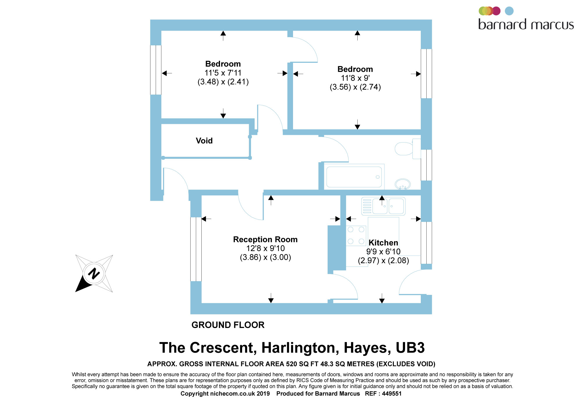 2 Bedrooms Maisonette for sale in The Crescent, Harlington, Hayes UB3
