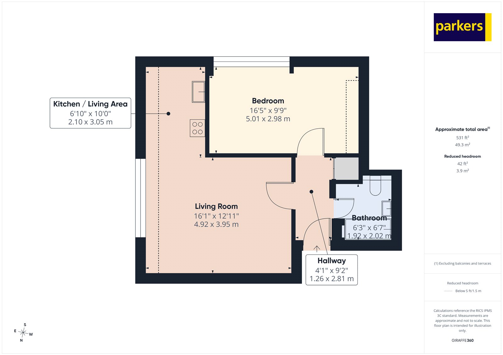 MARKETING CARD - Flat 6, New Barn,, Old Grange Close, Reading floorplan