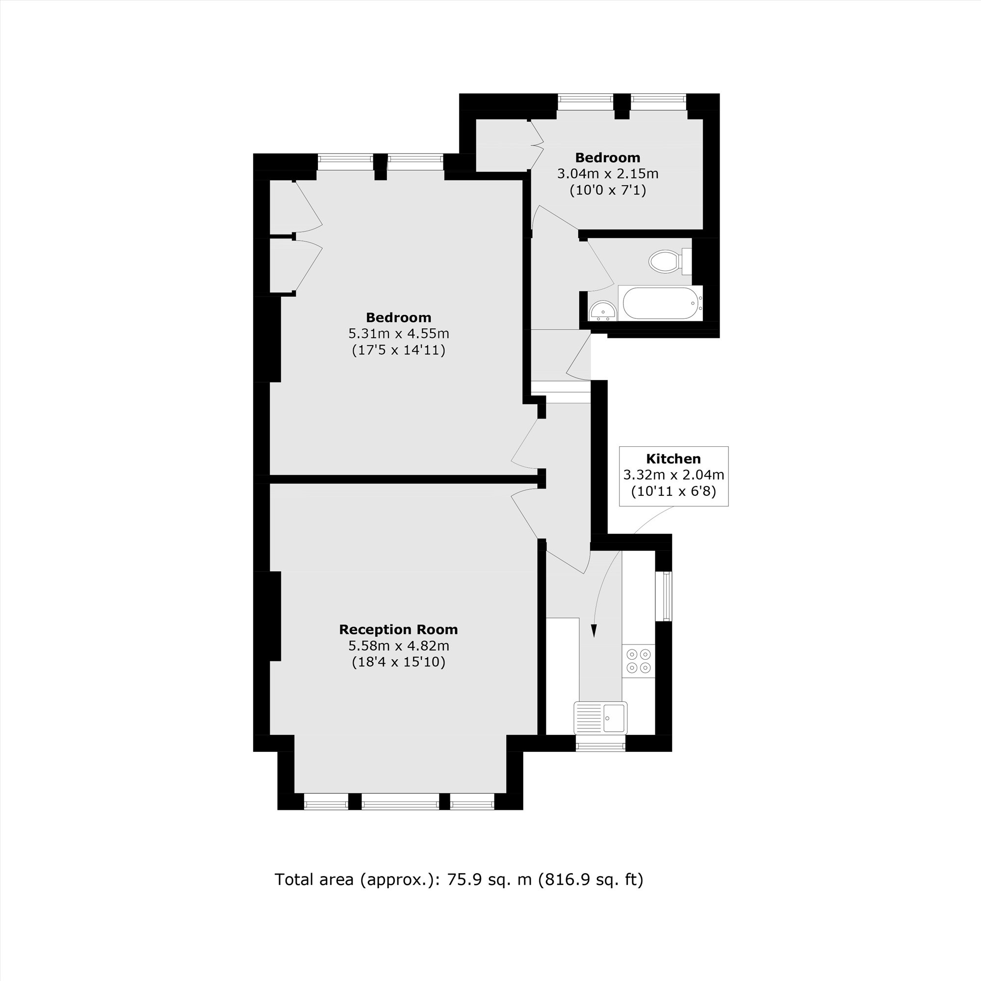 10B, Esmond Road, London floorplan