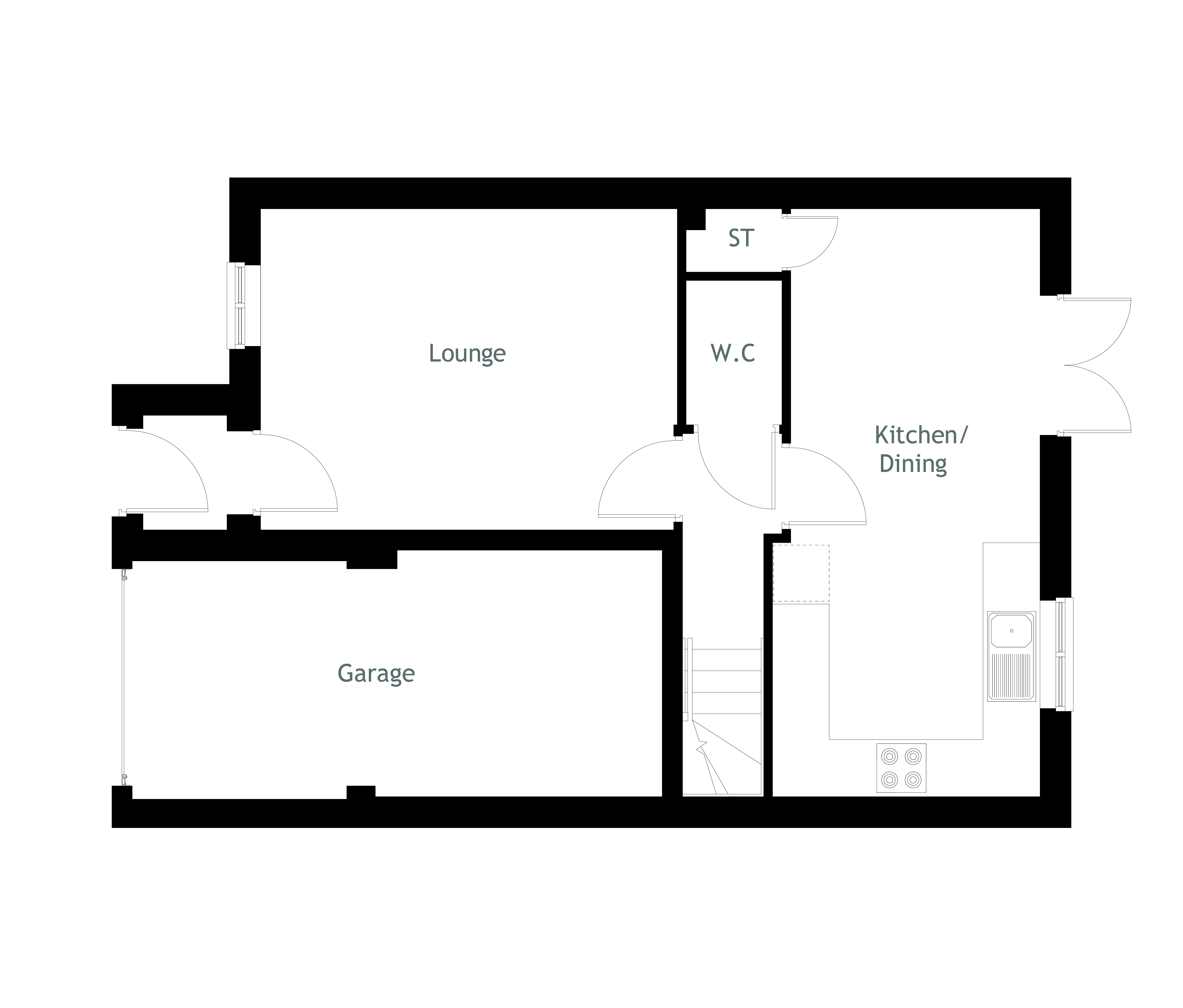 New home, 3 bed property for sale in "The Fern" at Gynsill Lane, Anstey