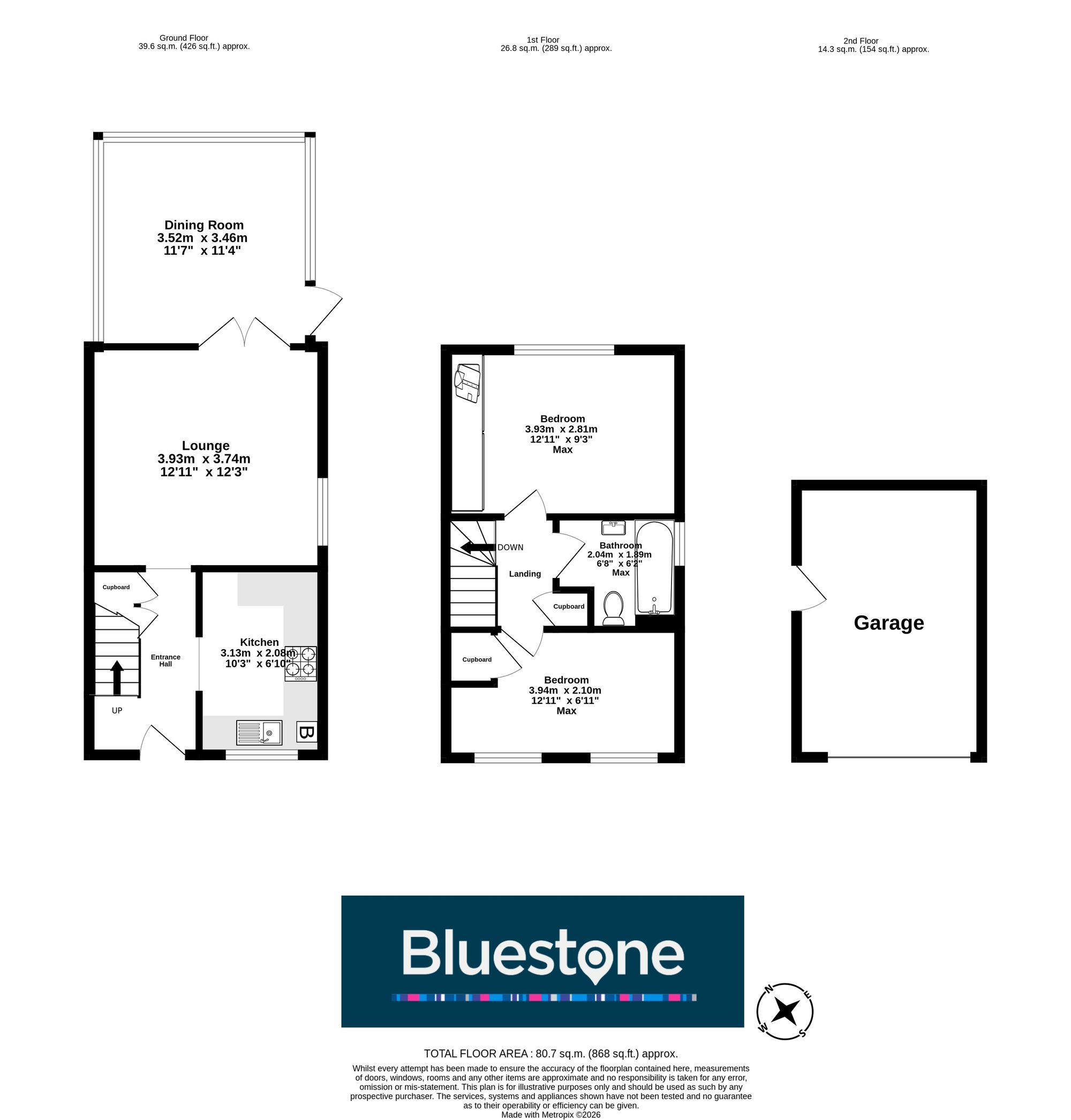 11 Pant Gwyn Close, Cwmbran floorplan