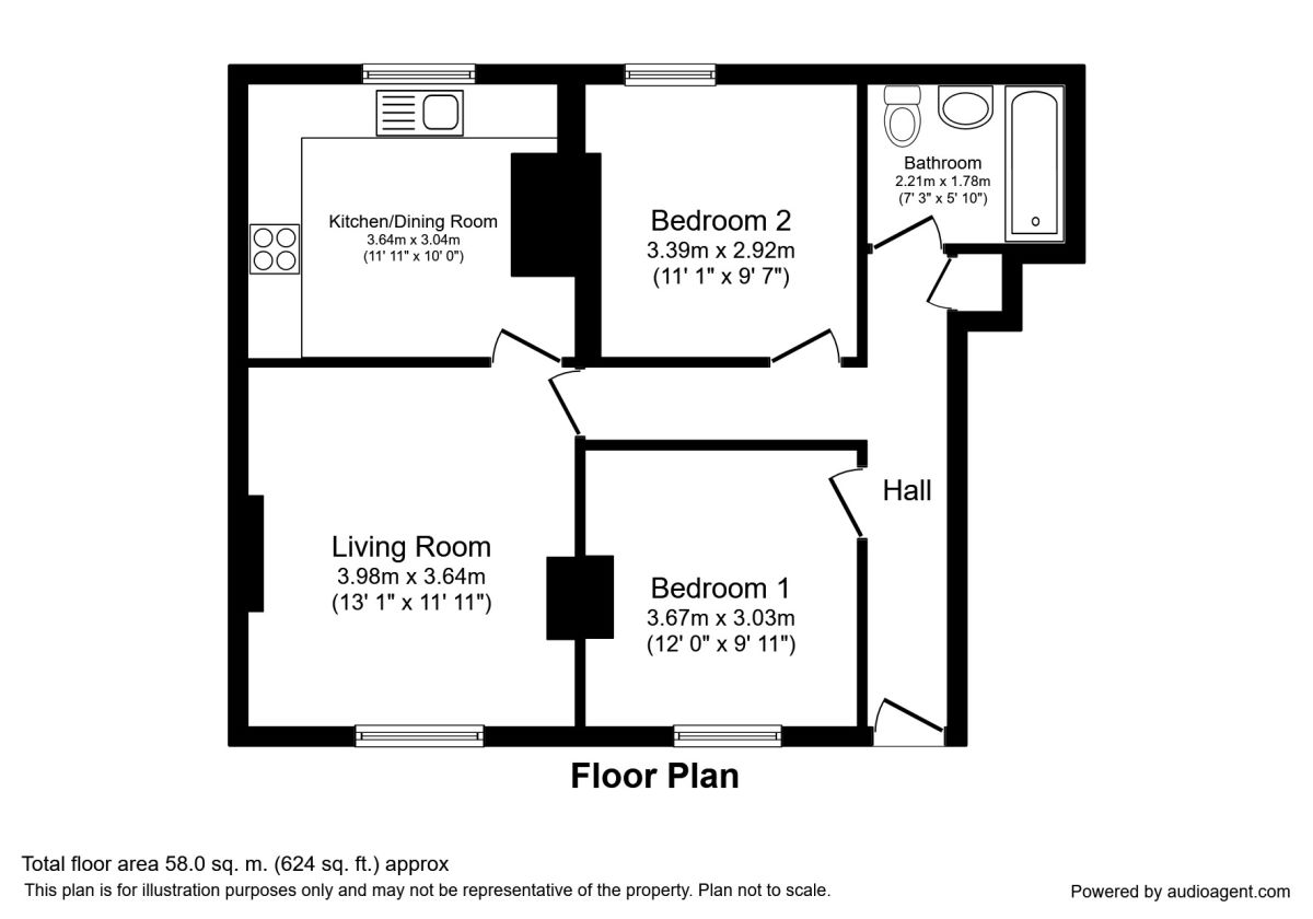 2 Bedrooms Flat to rent in St. Albans Terrace, Manchester M8